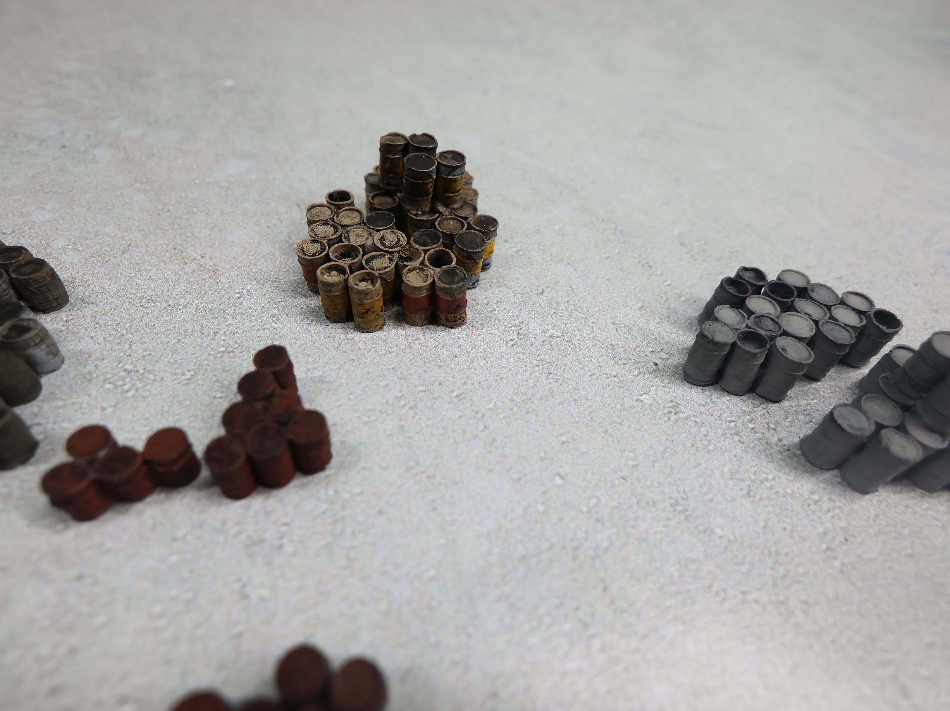 USED N Scale Clumps of Barrels