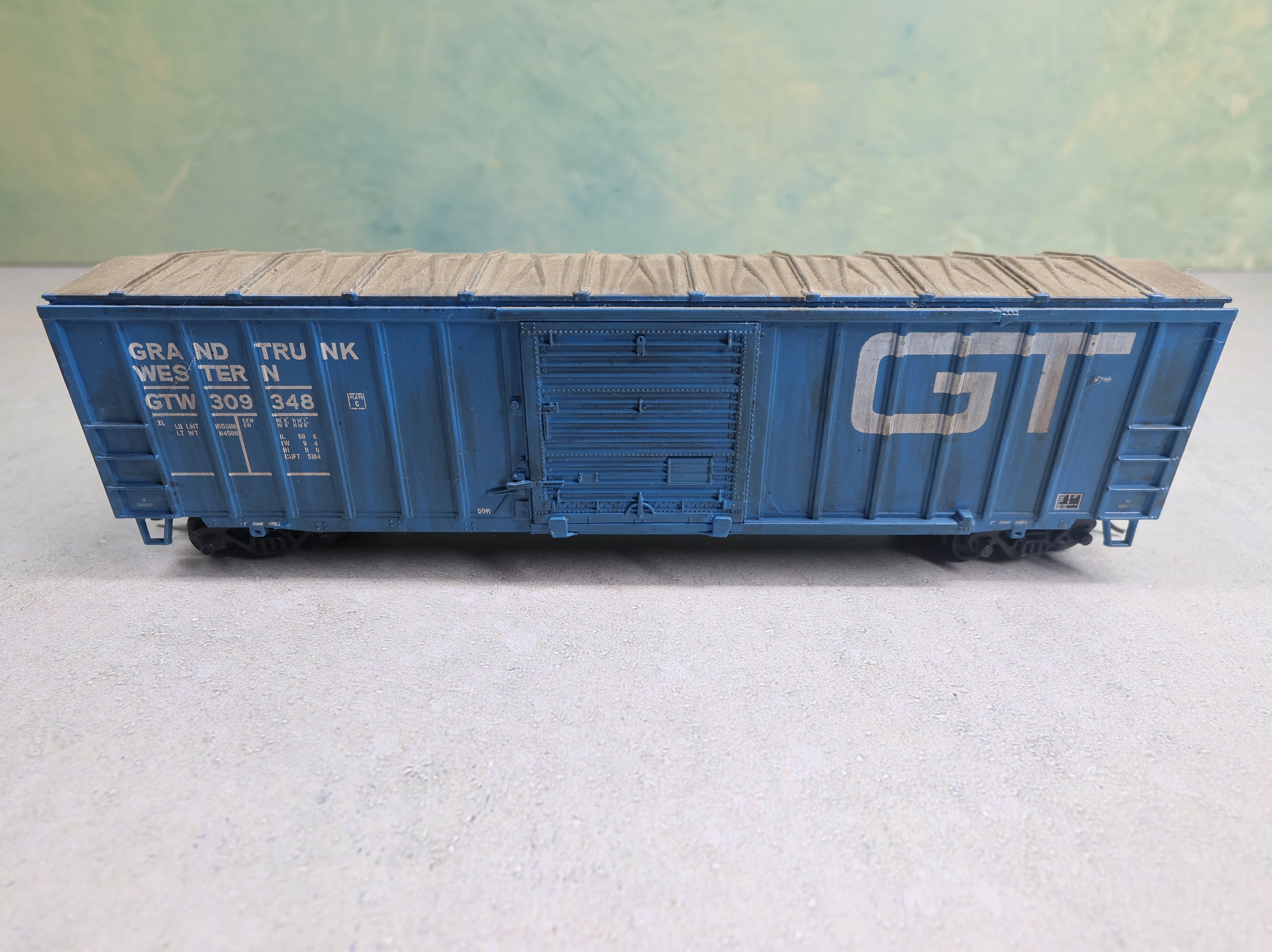 USED Athearn HO Scale 50' Box Car Grand Trunk Western GTW #309348 Weathered