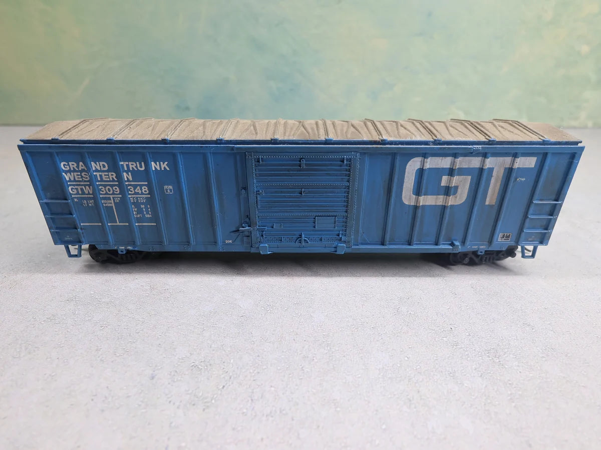 USED Athearn HO Scale Weathered 50' Box Car Grand Trunk Western GTW #309348