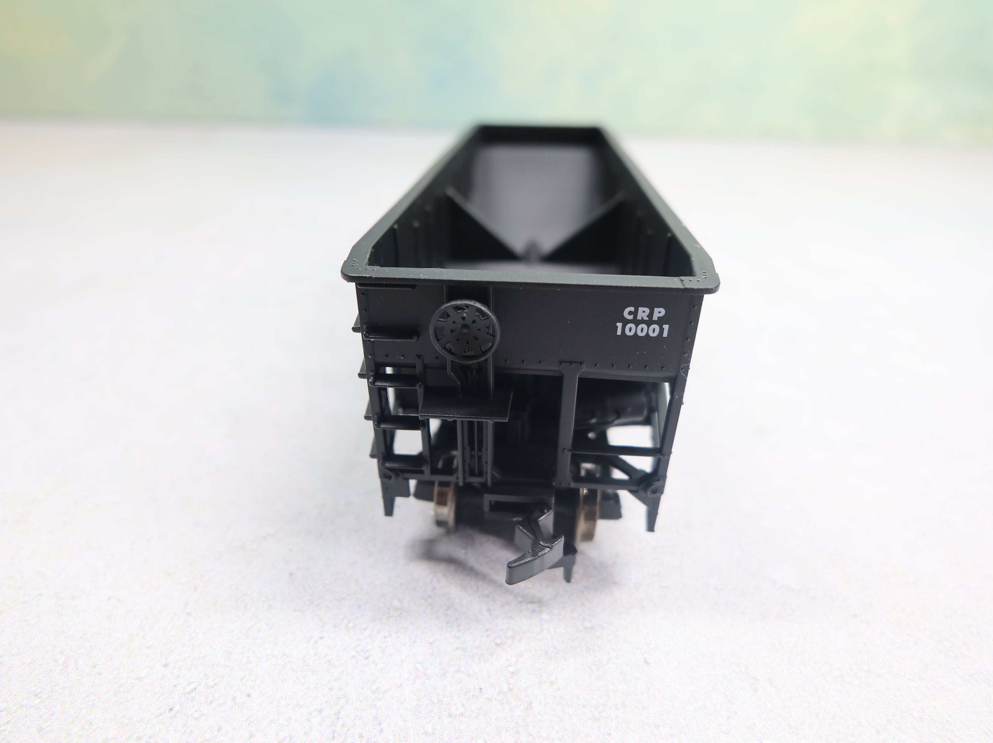 USED Atlas 1856 HO Scale 2 Bay Offset Side Hopper Jersey Central CRP #10001