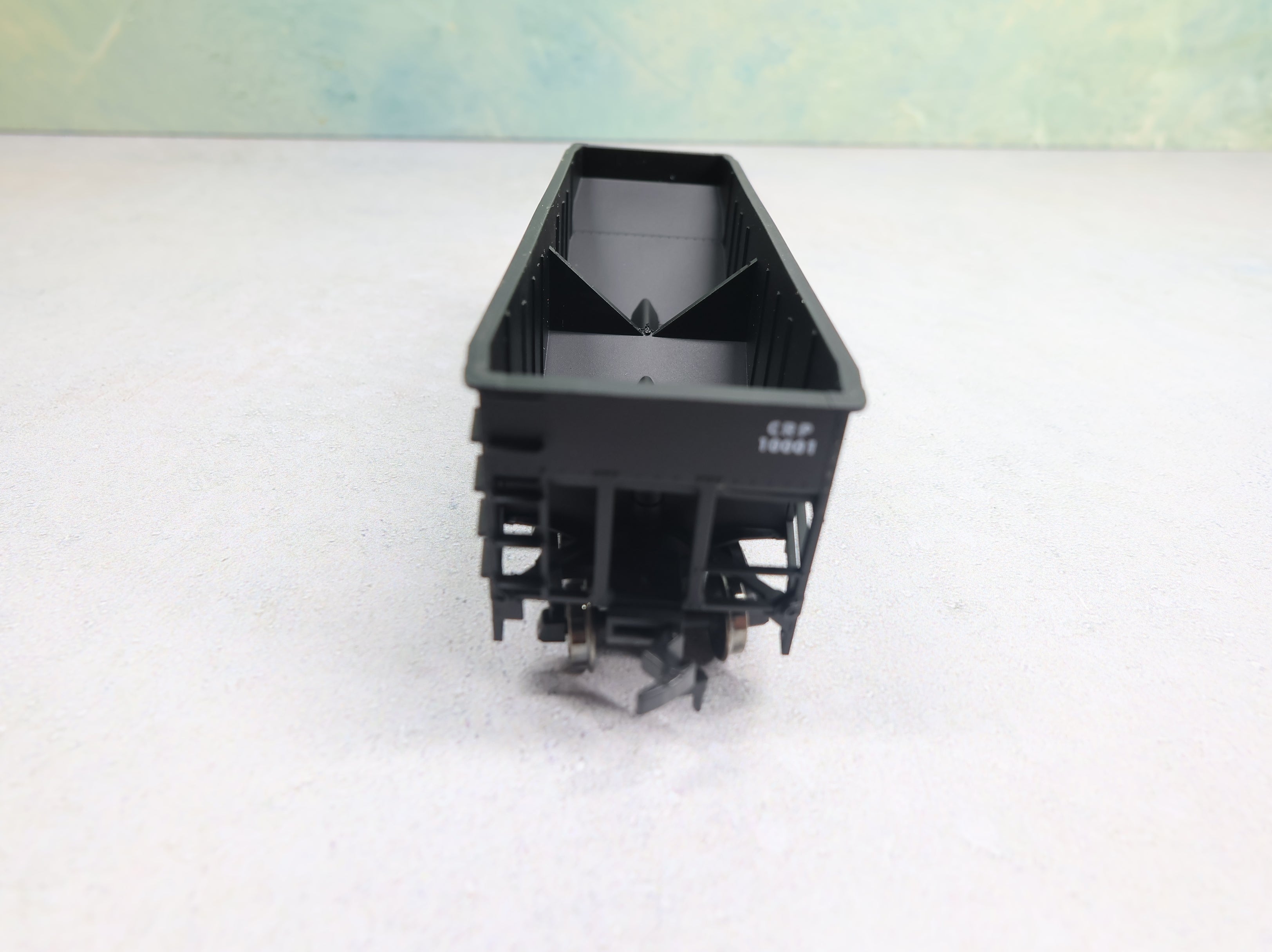 USED Atlas 1856 HO Scale 2 Bay Offset Side Hopper Jersey Central CRP #10001