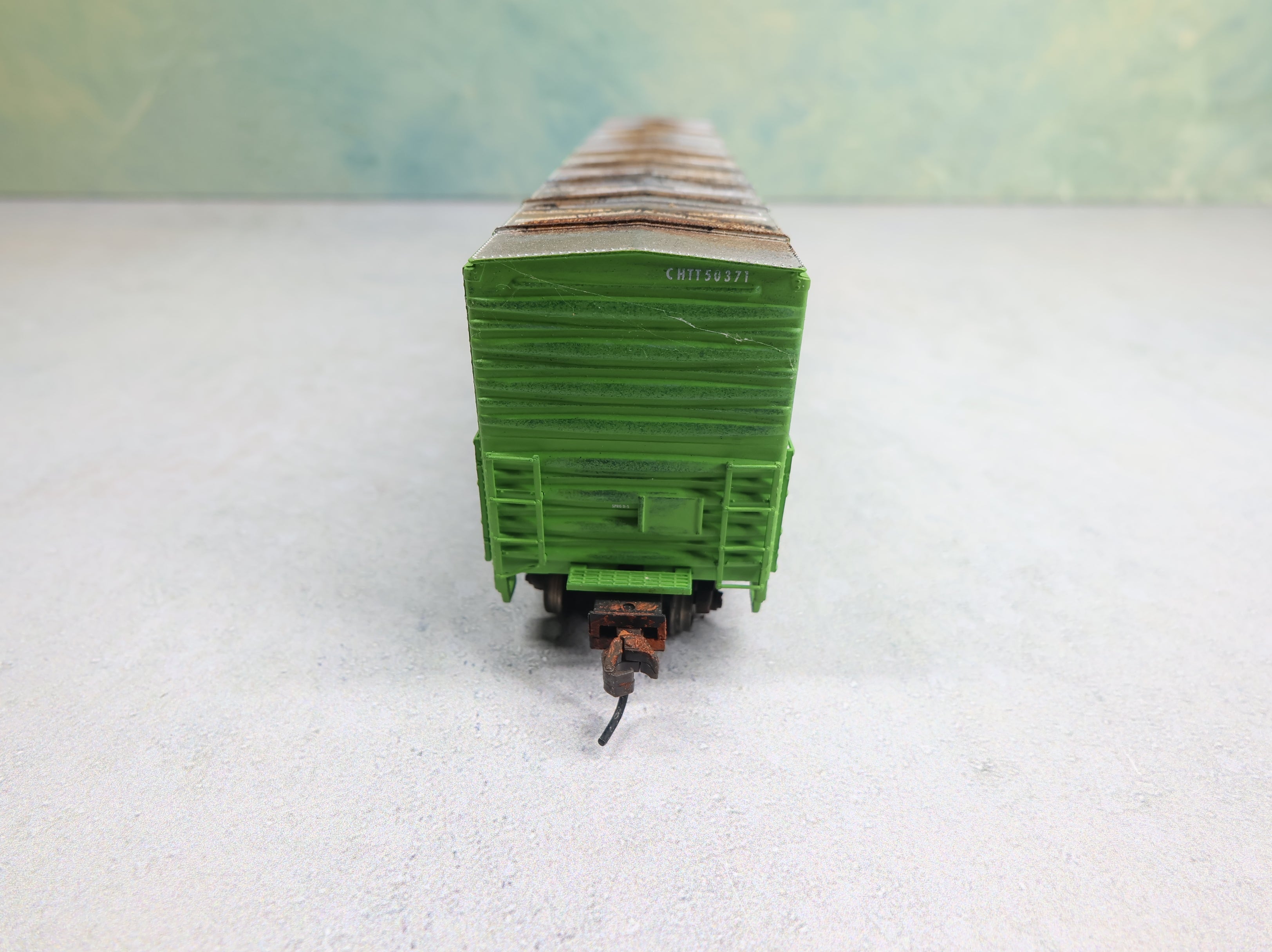 USED Atlas 20000107 HO Scale Evans 53' DPD Box Car CHTT #50371 Weathered w/ Graffiti