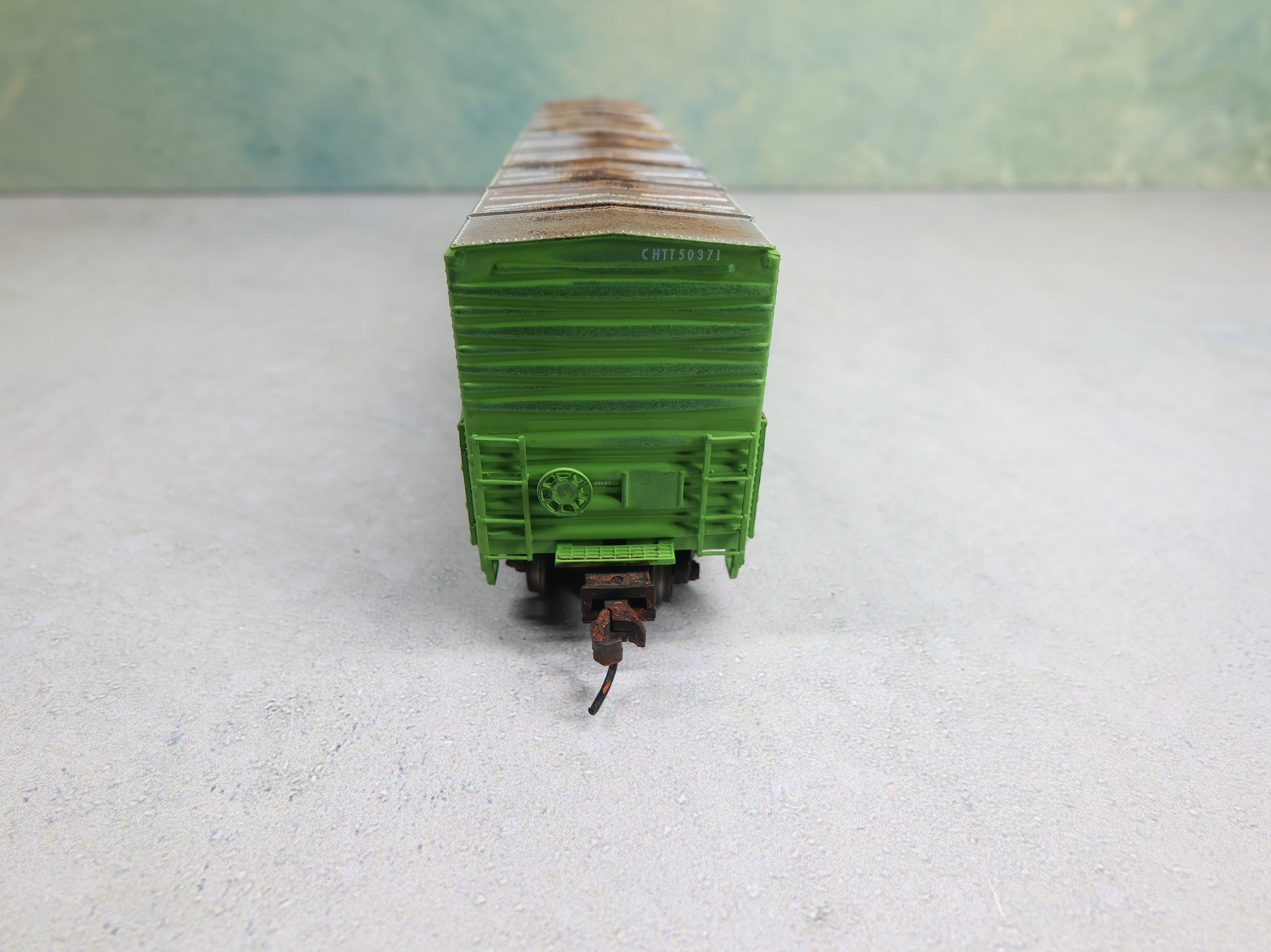 USED Atlas 20000107 HO Scale Evans 53' DPD Box Car CHTT #50371 Weathered w/ Graffiti