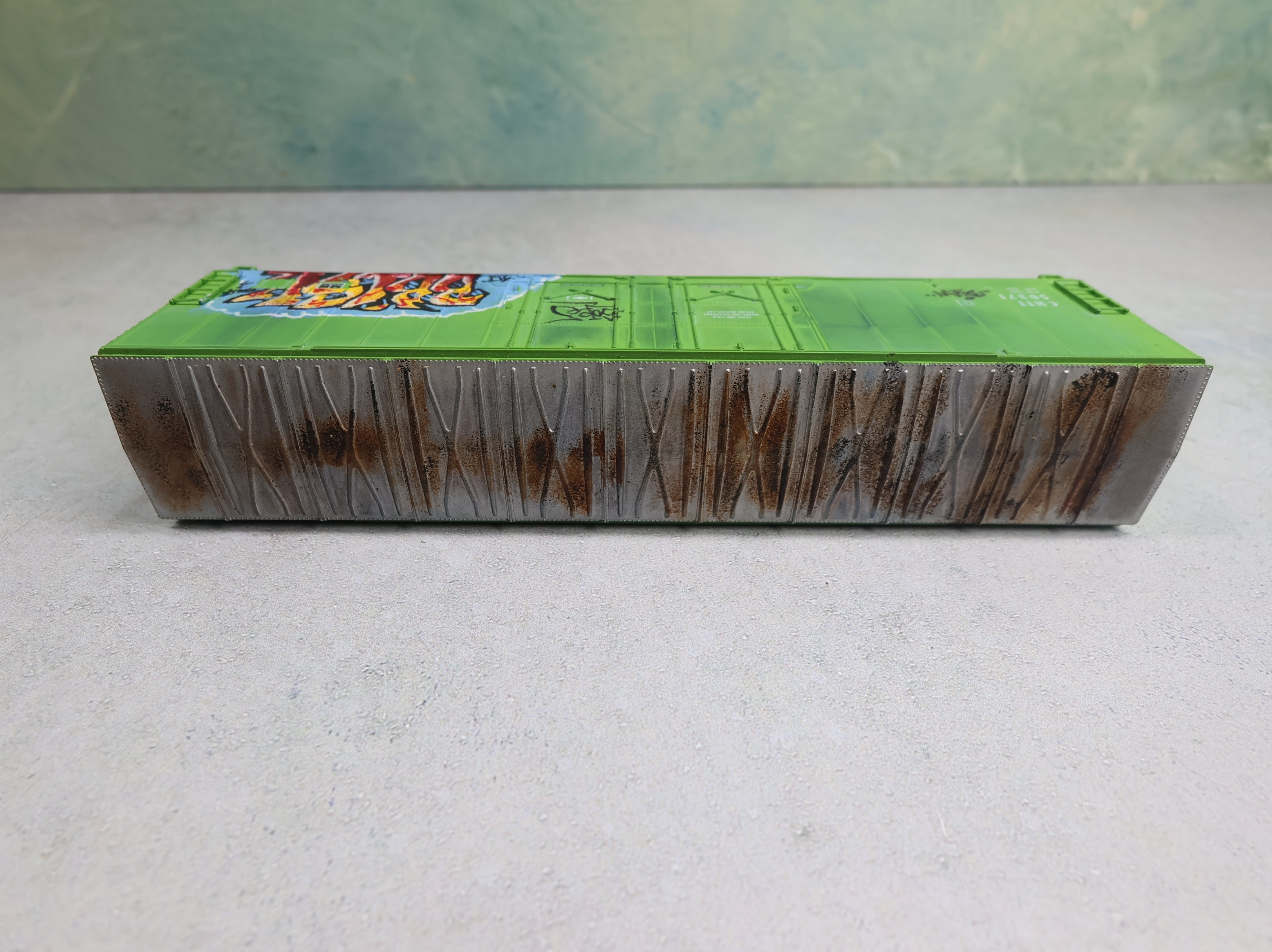 USED Atlas 20000107 HO Scale Evans 53' DPD Box Car CHTT #50371 Weathered w/ Graffiti