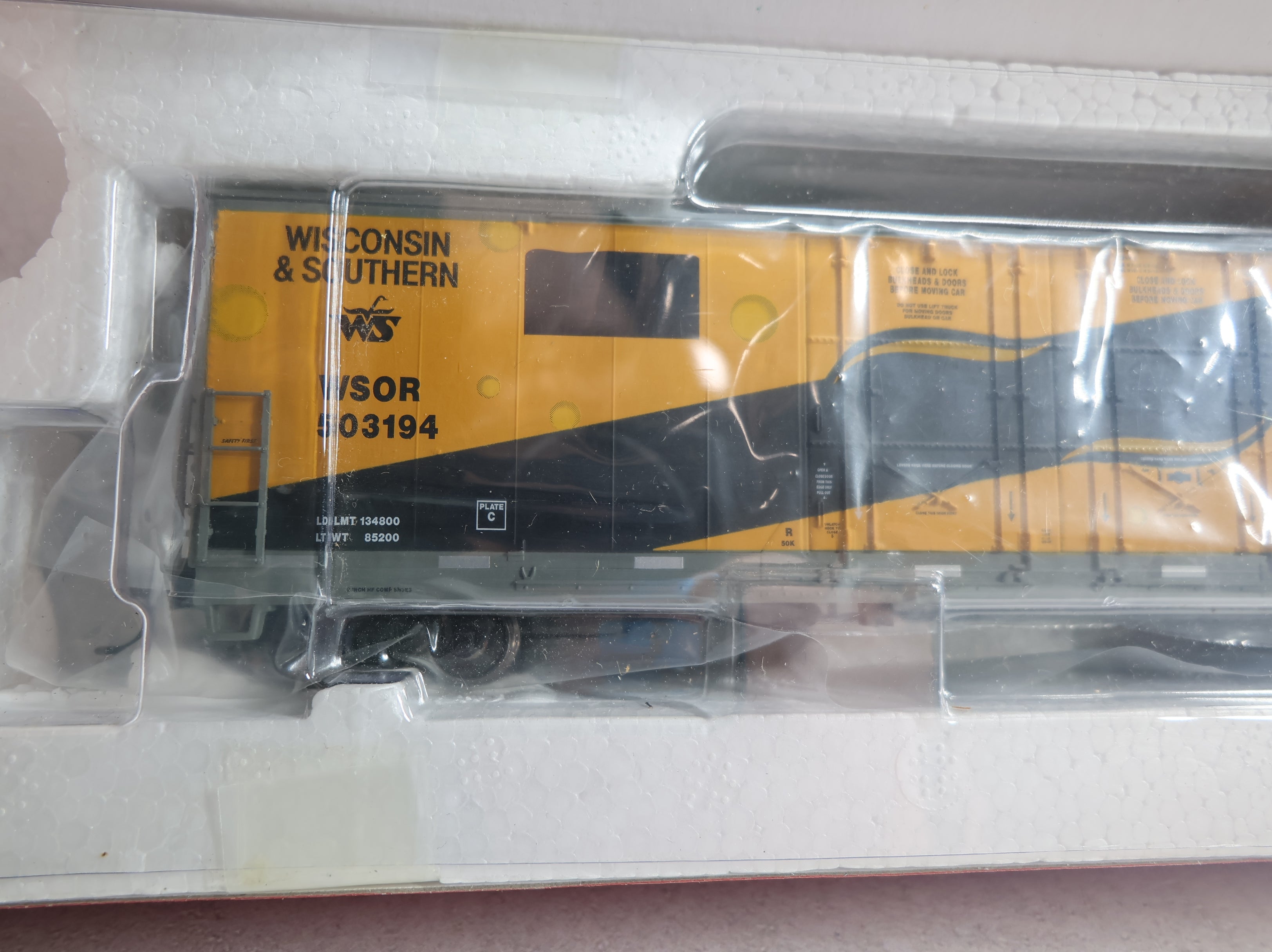 USED Atlas 20001001 HO Scale Evans 53' DD RBL Box Car Wisconsin and Southern WSOR #503194 Ex-Sargento Cheese Car