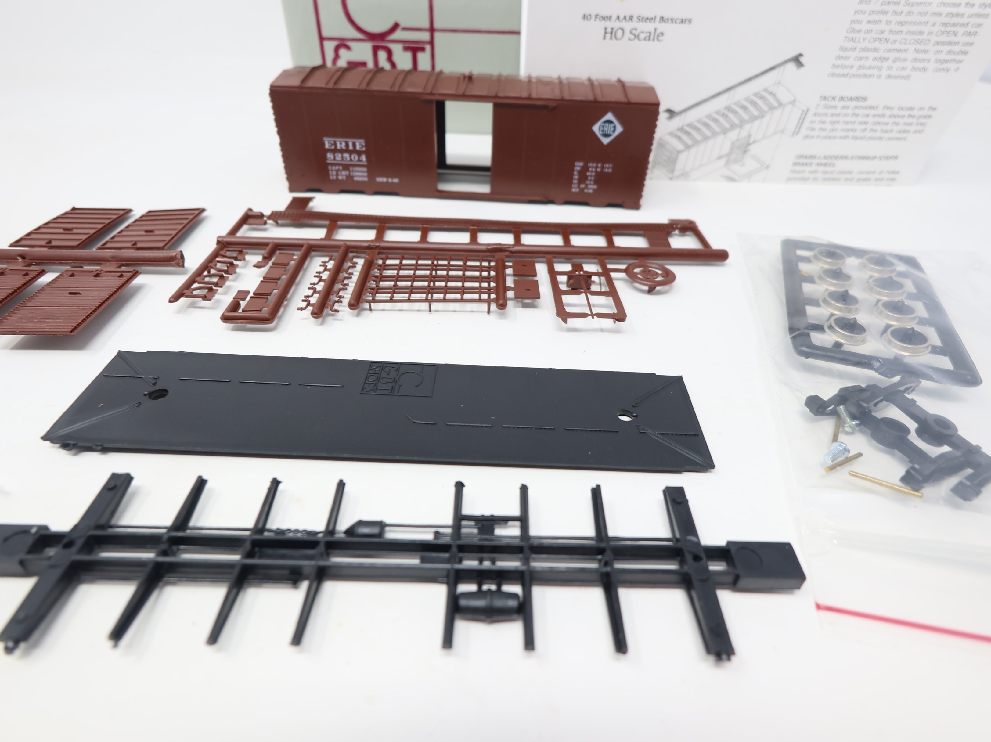 USED C&BT SHOPS 108 HO Scale 40' Box Car Erie #82504 KIT