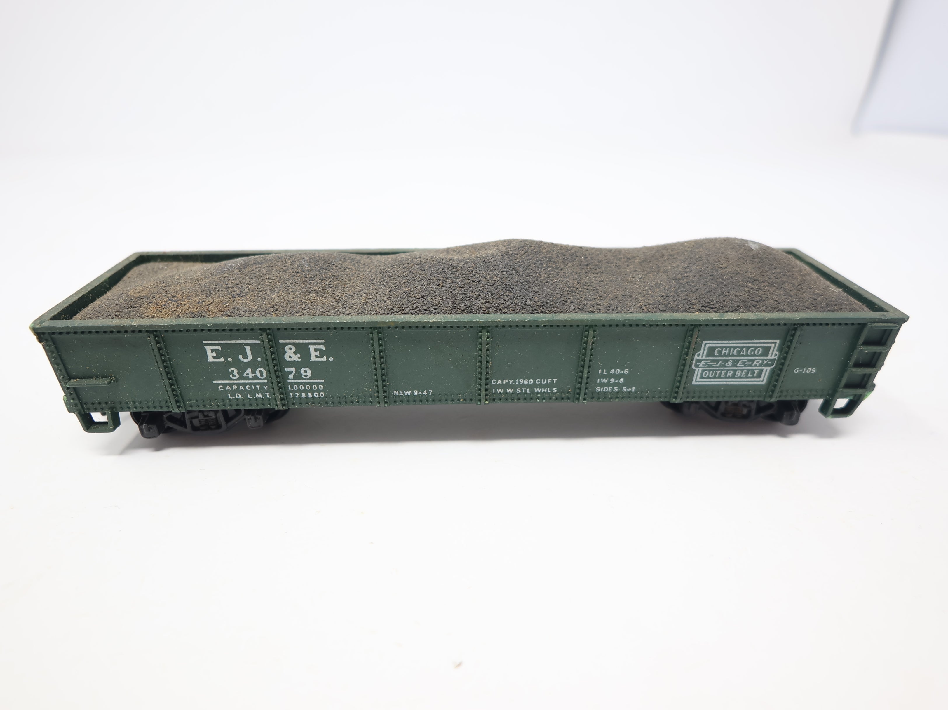 USED HOTCO HO Scale 40' Steel Gondola Elgin, Joliet & Eastern EJ&E #34079