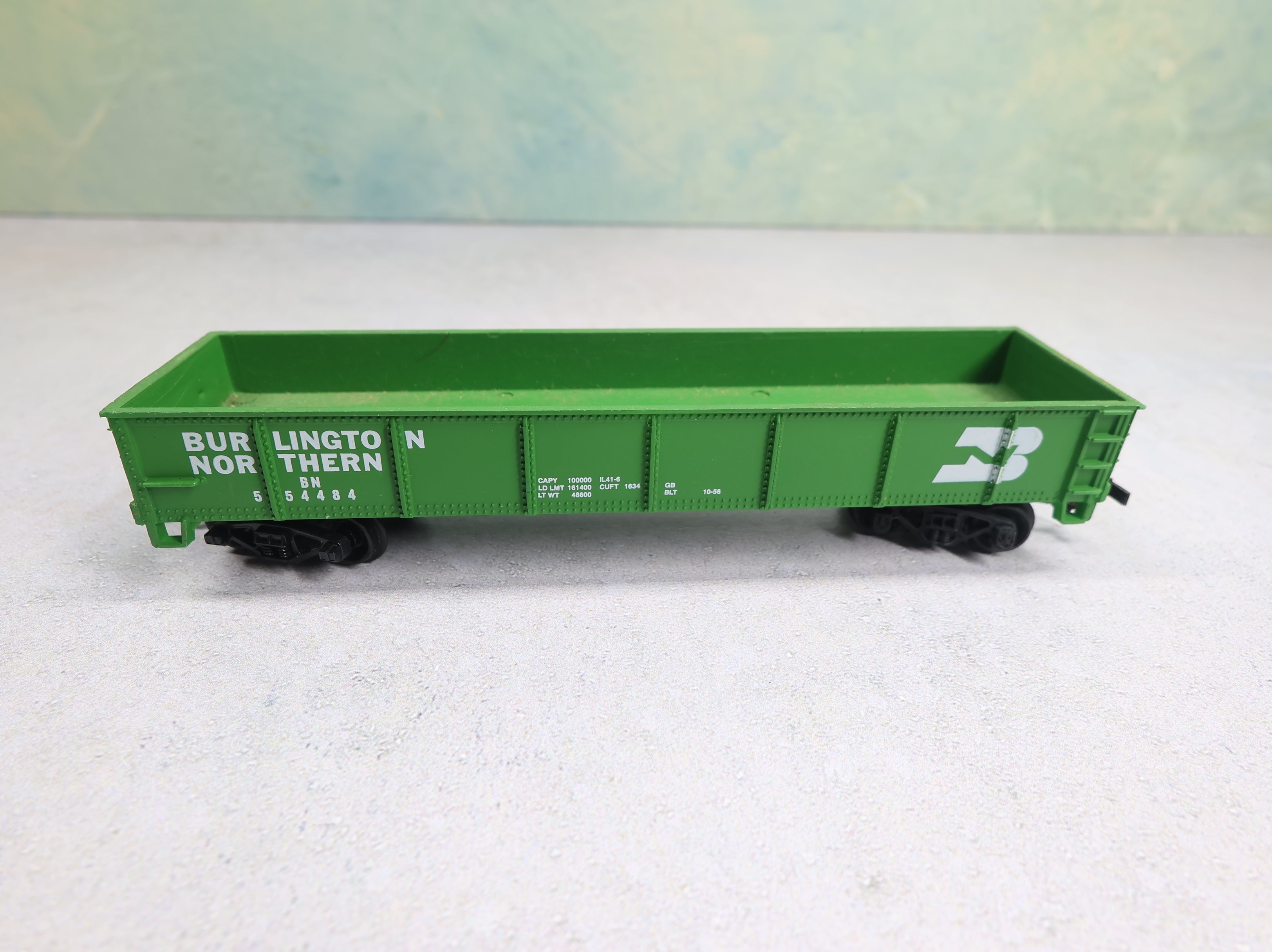 USED Life-Like HO Scale 40' Gondola Burlington Northern BN #554484