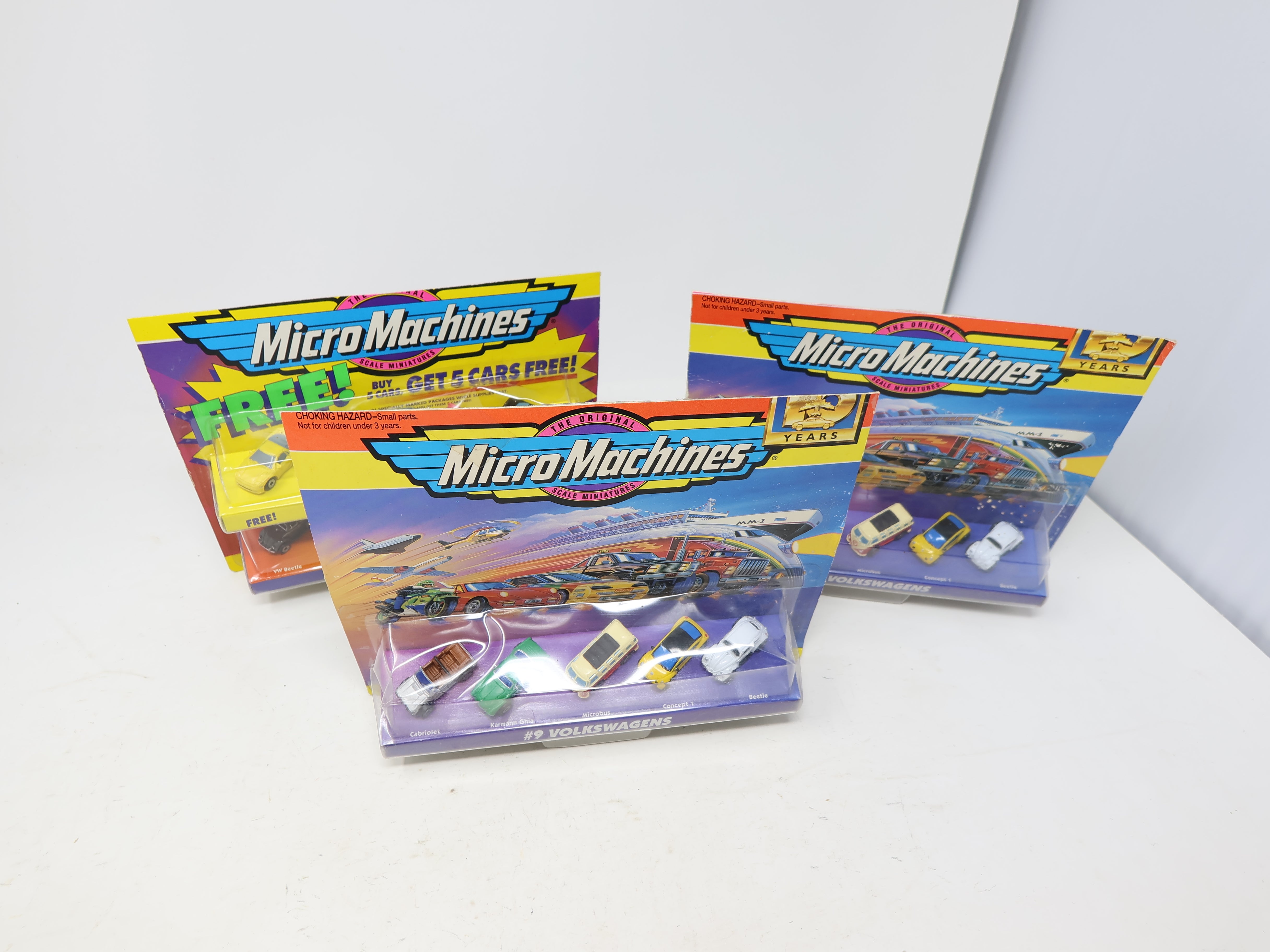USED MicroMachines , Lot of 20 Micro Cars & Volkswagens (New Old Stock)