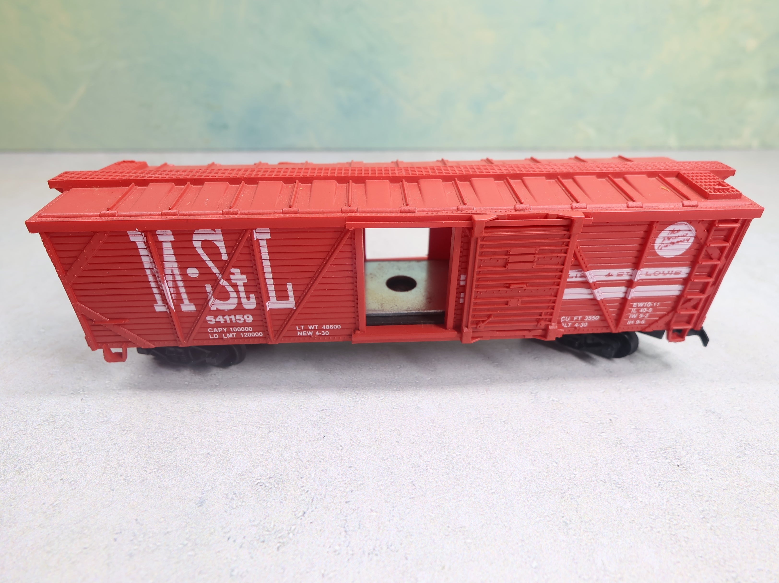 USED Life-Like HO Scale 42' Wooden Box Car Minneapolis & St Louis M&StL #541159
