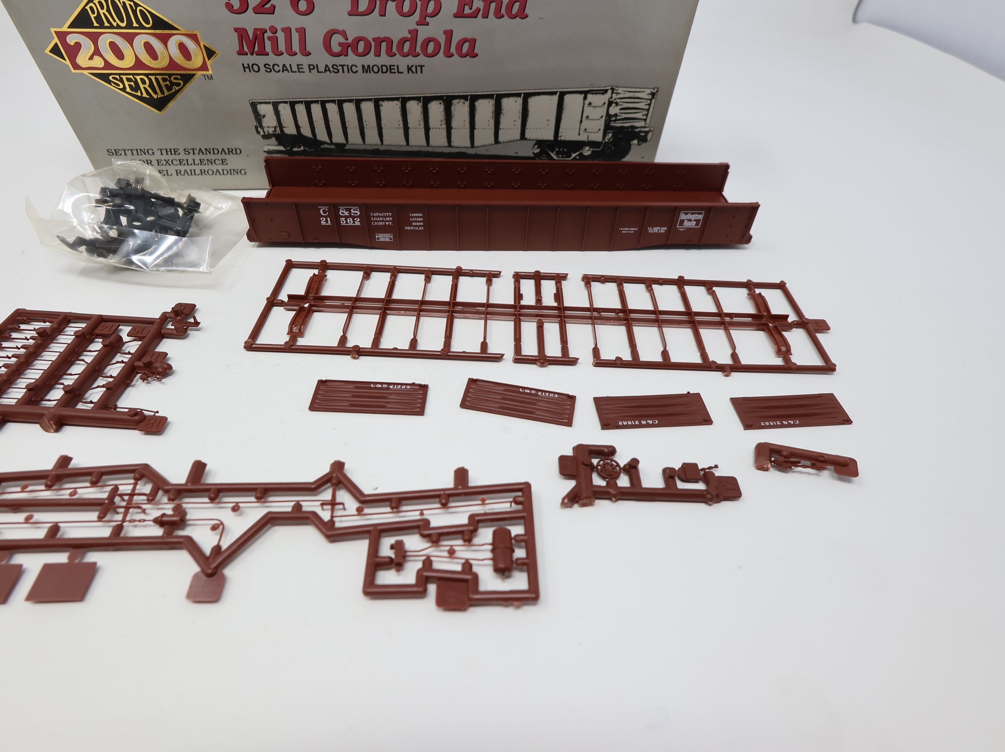 USED Life-Like HO Scale 52'6" Drop End Mill Gondola Colorado and Southern C&S #21562 Proto2000 KIT