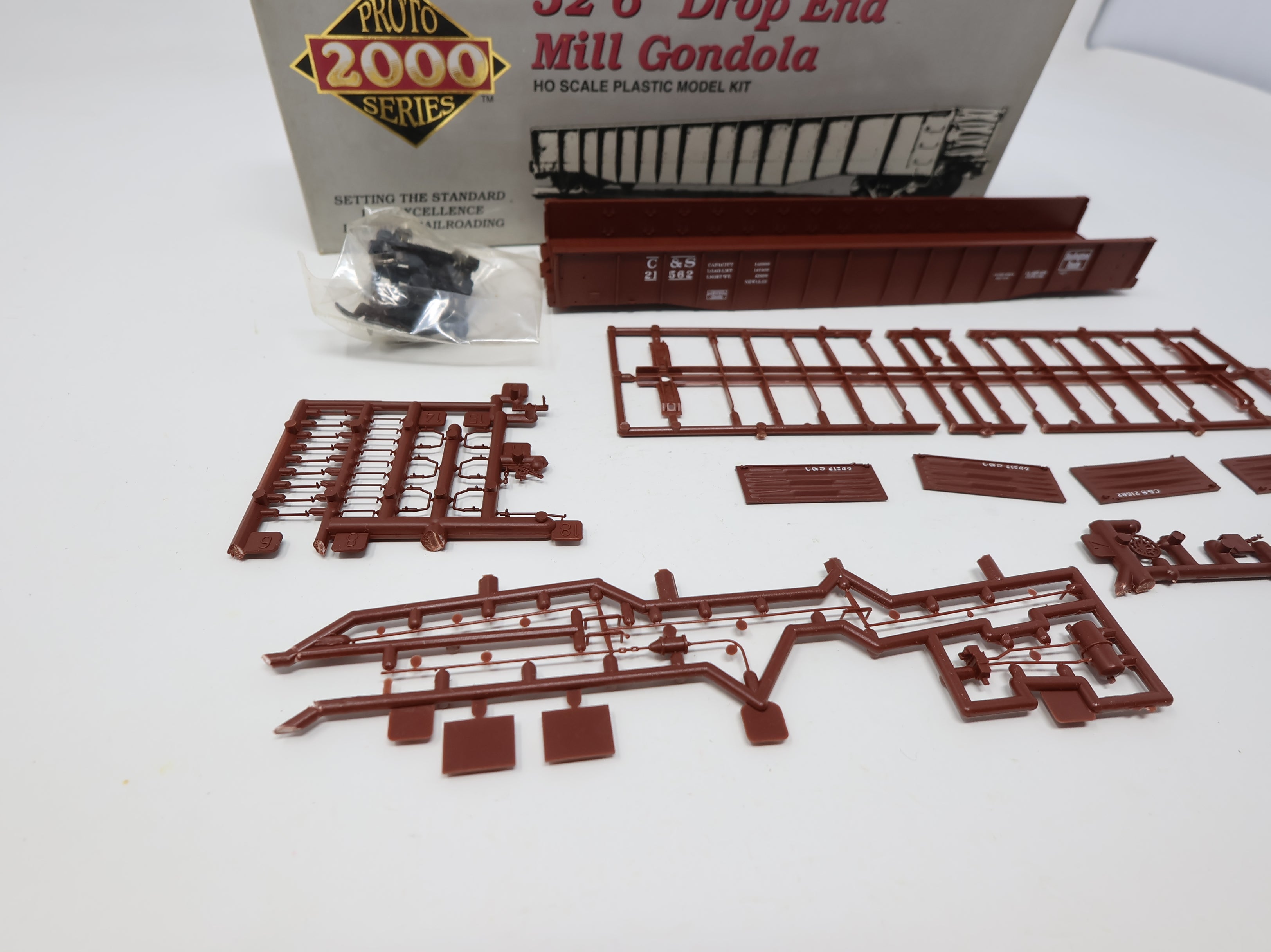USED Life-Like HO Scale 52'6" Drop End Mill Gondola Colorado and Southern C&S #21562 Proto2000 KIT