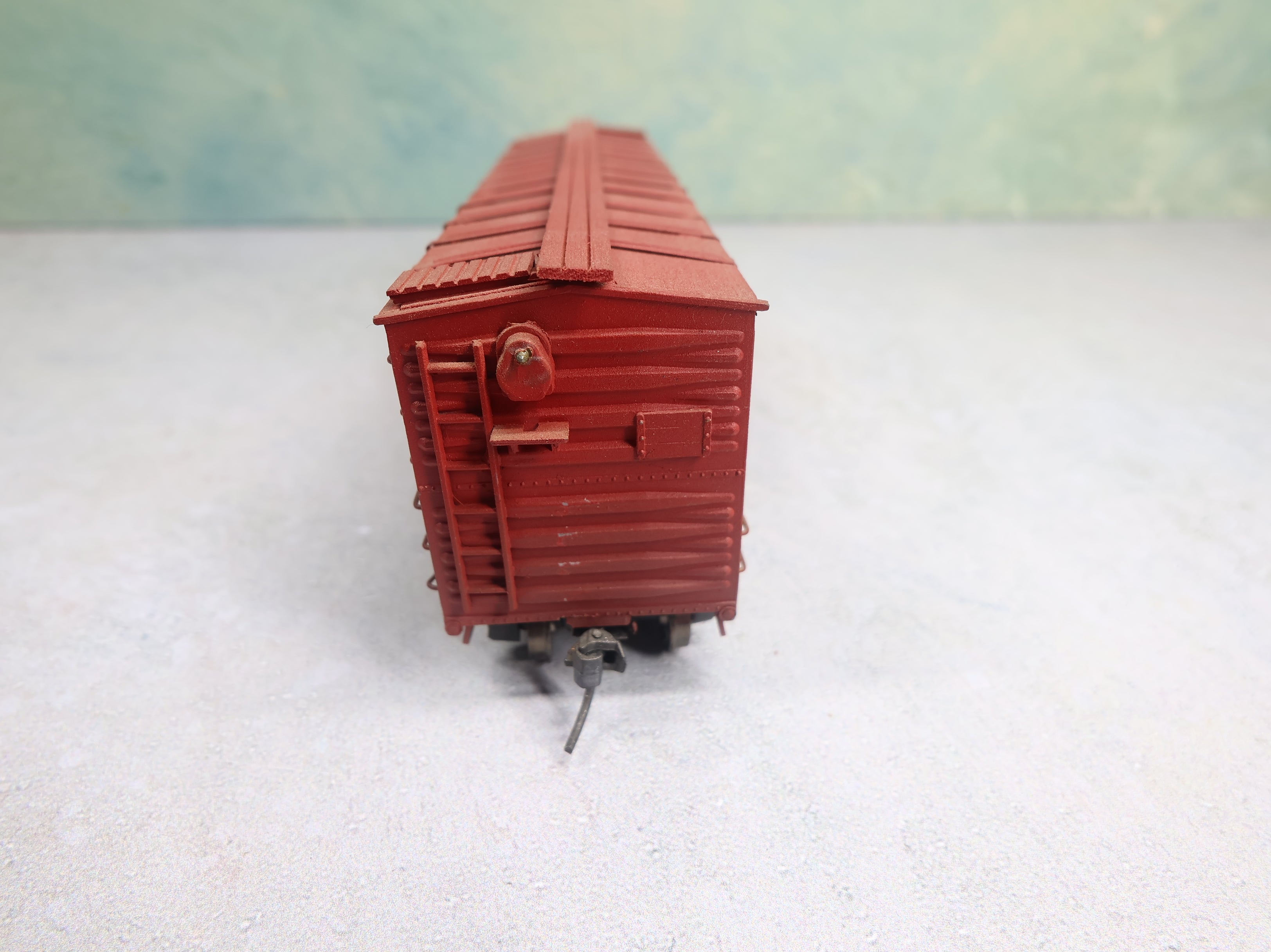 USED Silver Streak HO Scale 42' Wooden Box Car Minneapolis & St Louis M&StL #54652 Real Wood Weathered