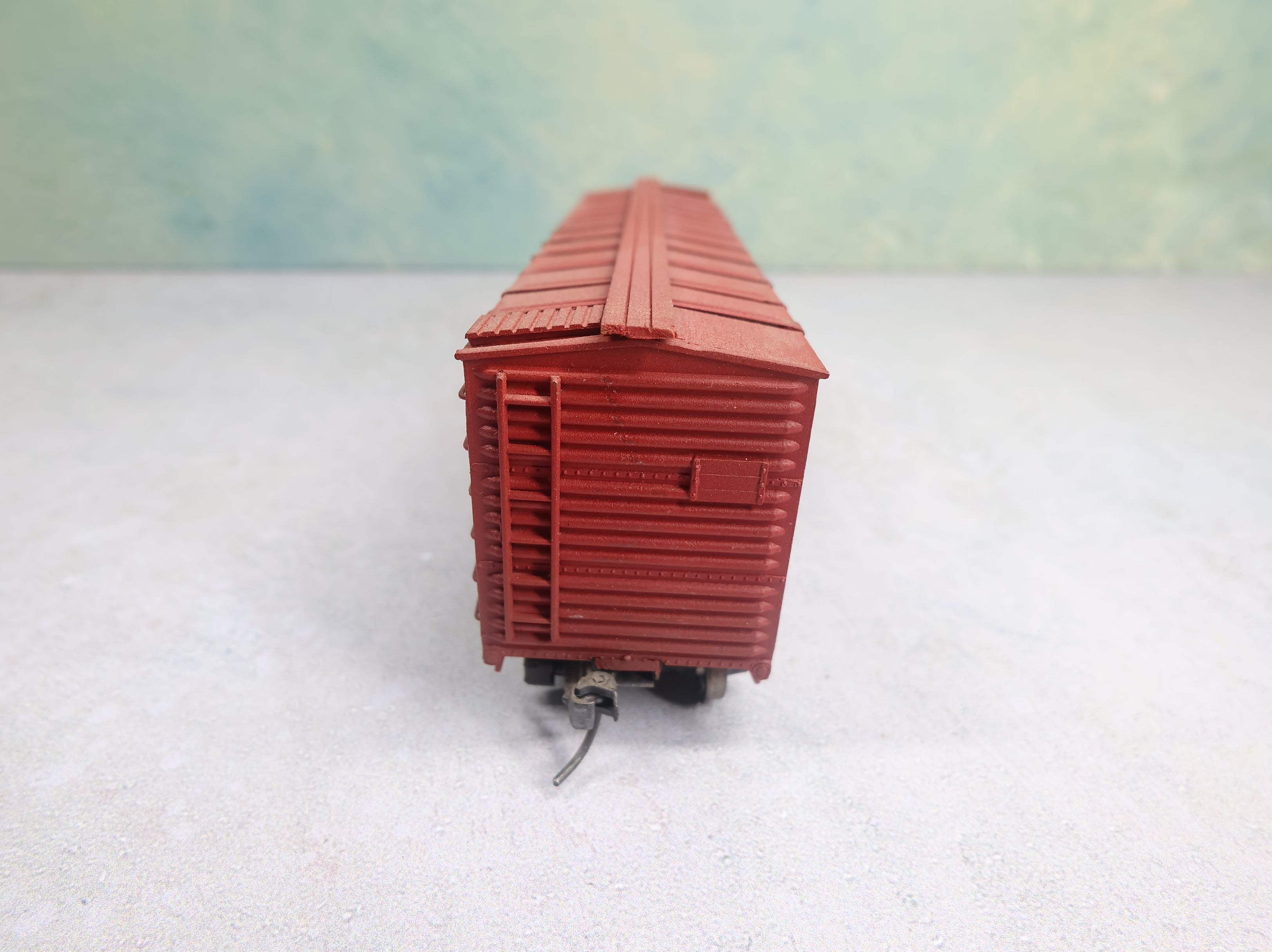 USED Silver Streak HO Scale 42' Wooden Box Car Minneapolis & St Louis M&StL #54652 Real Wood Weathered