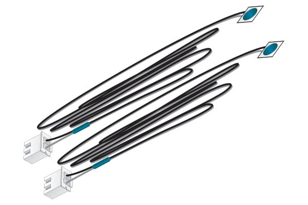 Woodland Scenics 5738 Multi Scale Blue Stick-On Lights Just Plug (2 pcs)