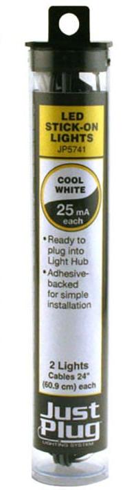 Woodland Scenics JP5741 Multi Scale, Just Plug Cool White LED Stick On Lights