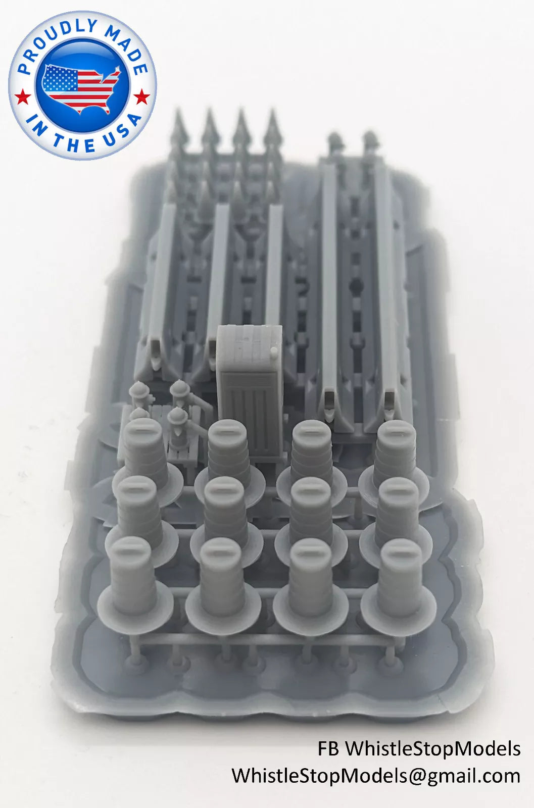 Whistle Stop Models N2201 N Scale Construction Set, Resin 3D Printed, Highly Detailed