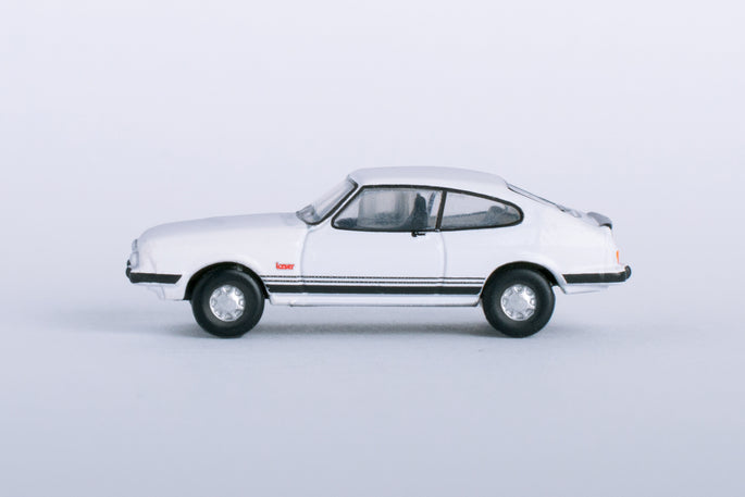 Oxford Diecast NCAP003 N Scale 1978 Ford Capri Mk III - Assembled, White