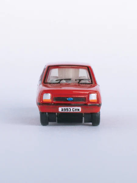 Oxford Diecast NFF001 N Scale Ford Fiesta Mk1 Venetian Red Model Car