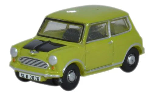 Oxford Diecast NMN005 N Scale Mini Lime Green Cooper, Assembled