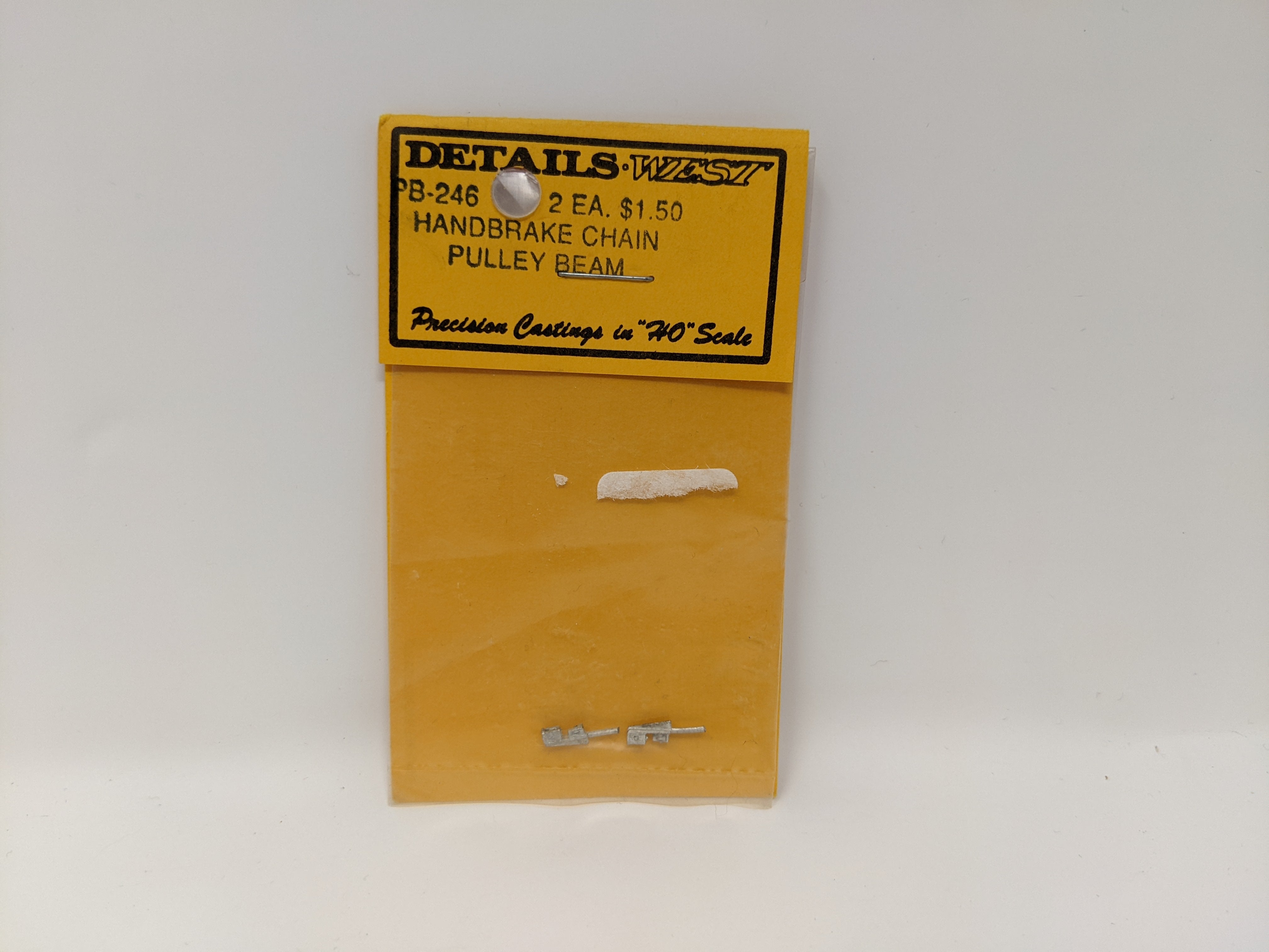 DETAILS WEST PB-246 HO Scale, Handbrake Chain Pulley Beam, Detail Parts