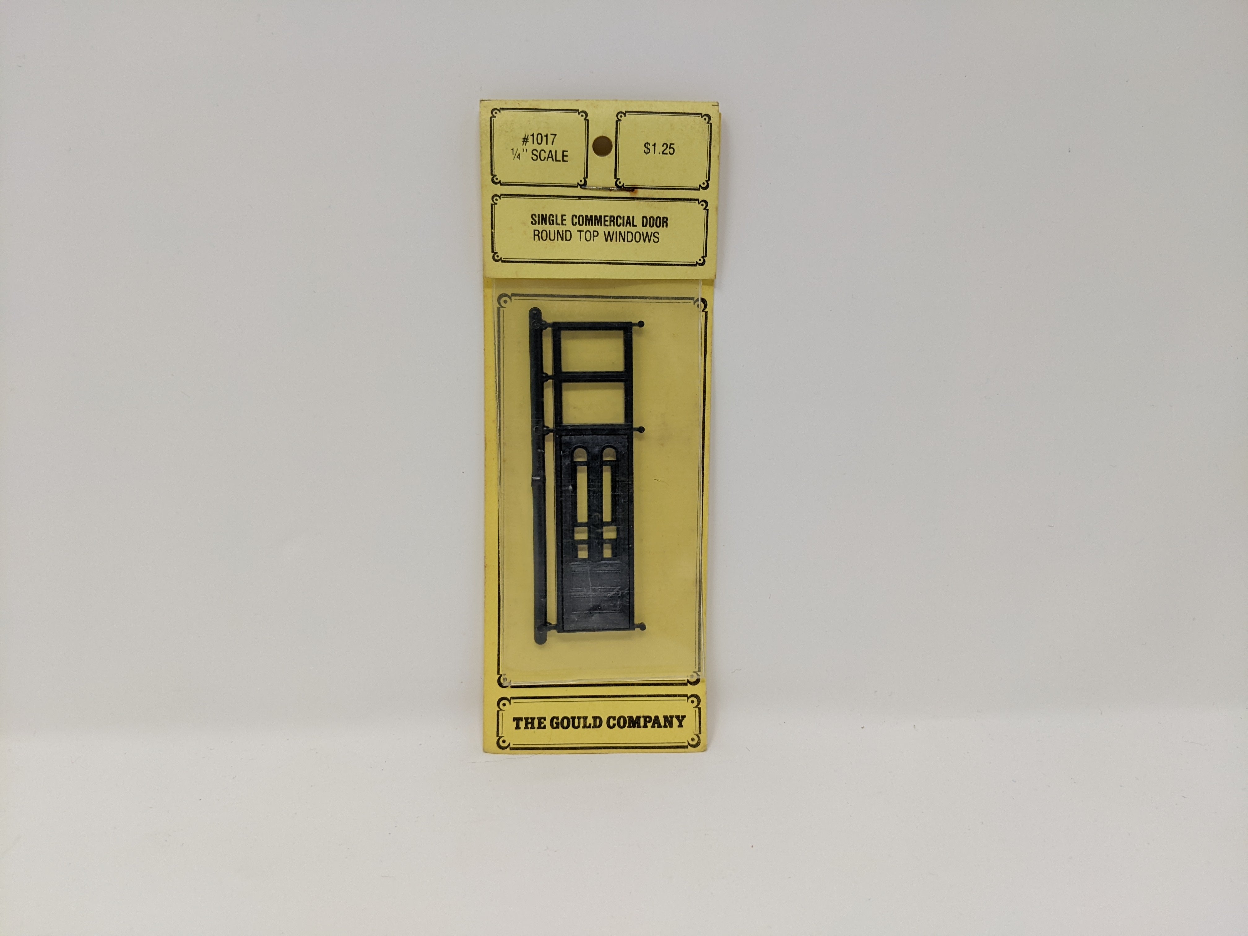 The Gould Company 1017 , 1/4'' Scale Single Commerical Door, Round Top Windows, Detail Parts