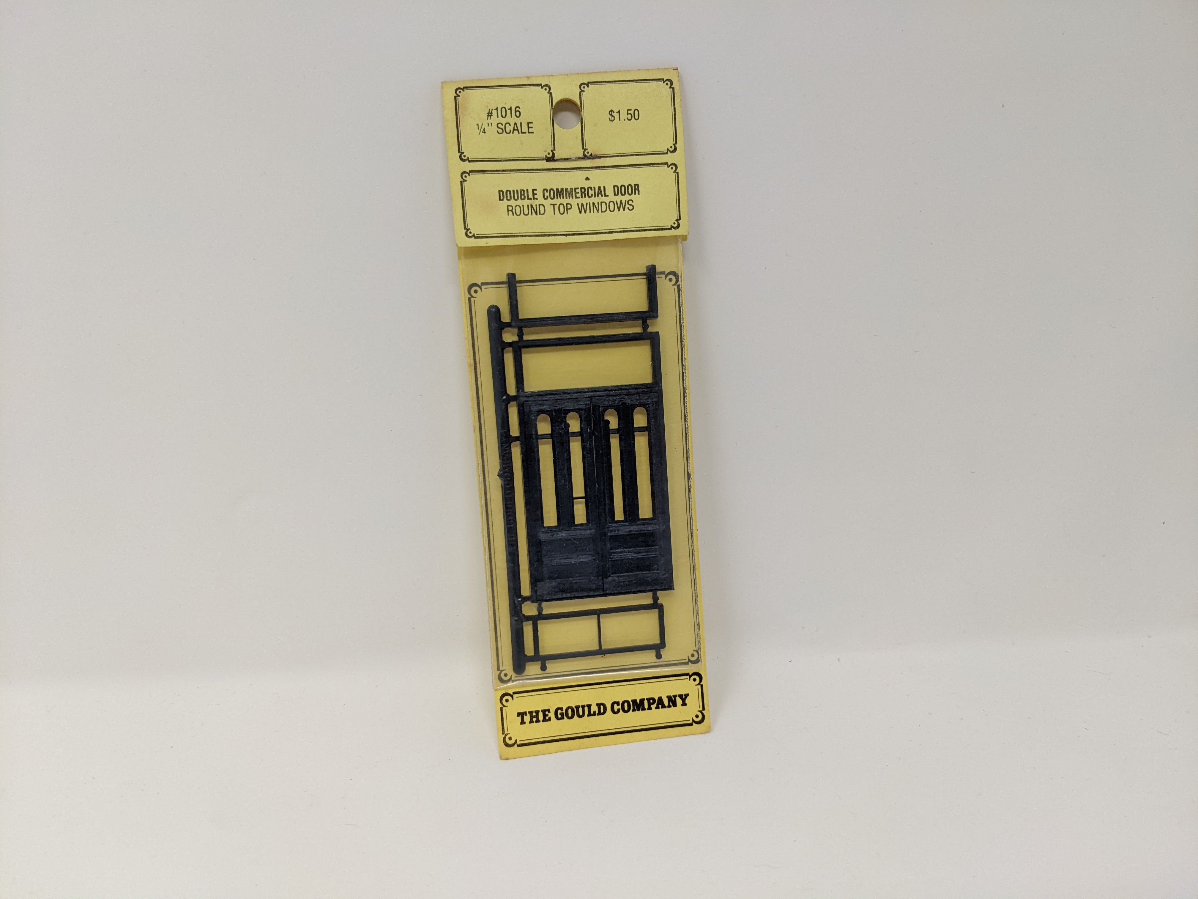 The Gould Company 1016 , 1/4'' Scale Double Commercial Door Round Top Windows, Detail Parts