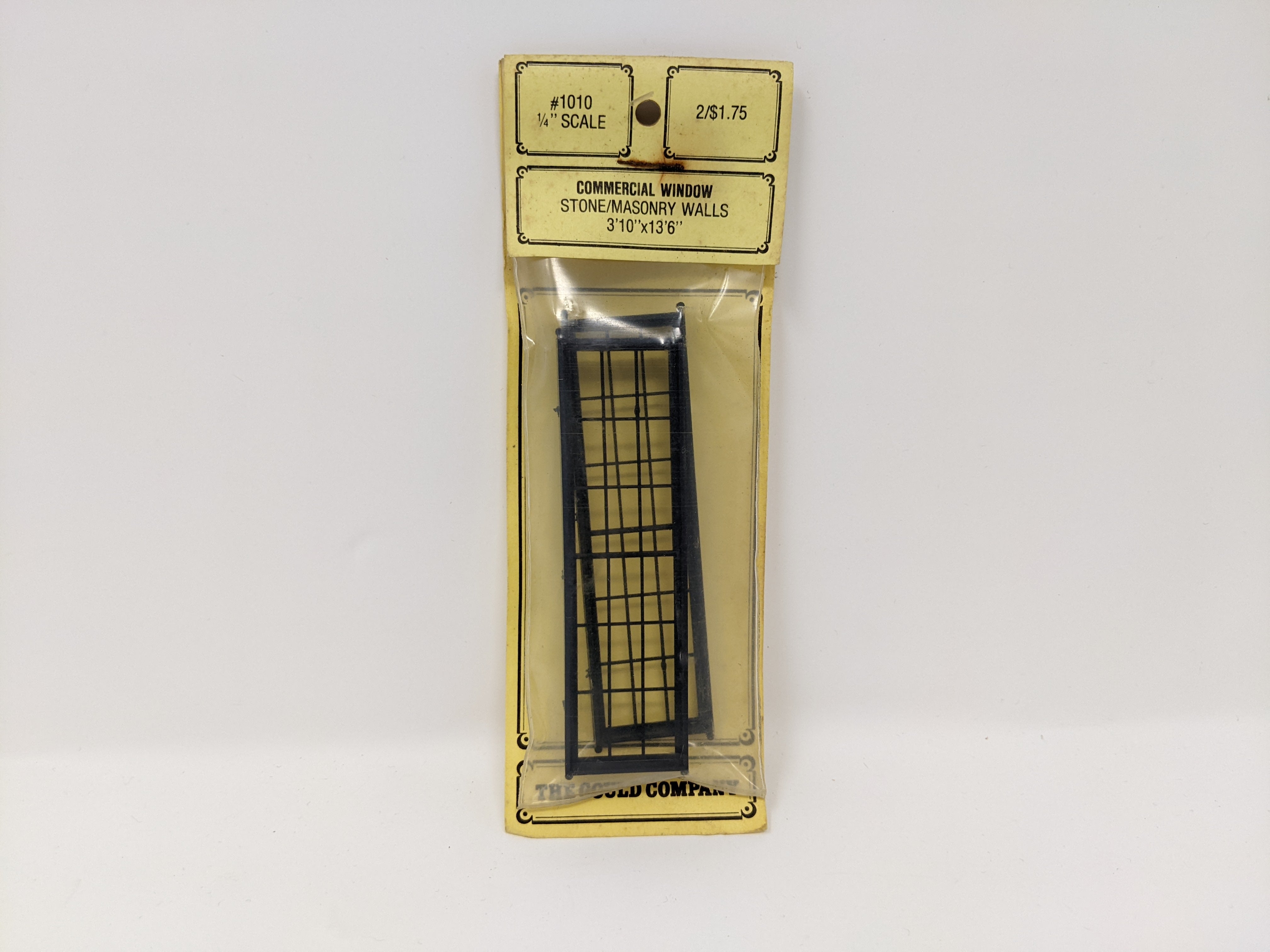 The Gould Company 1010 , 1/4'' Scale Commercial Window Stone/Masonry Walls 3'10''x13'6'', Detail Parts