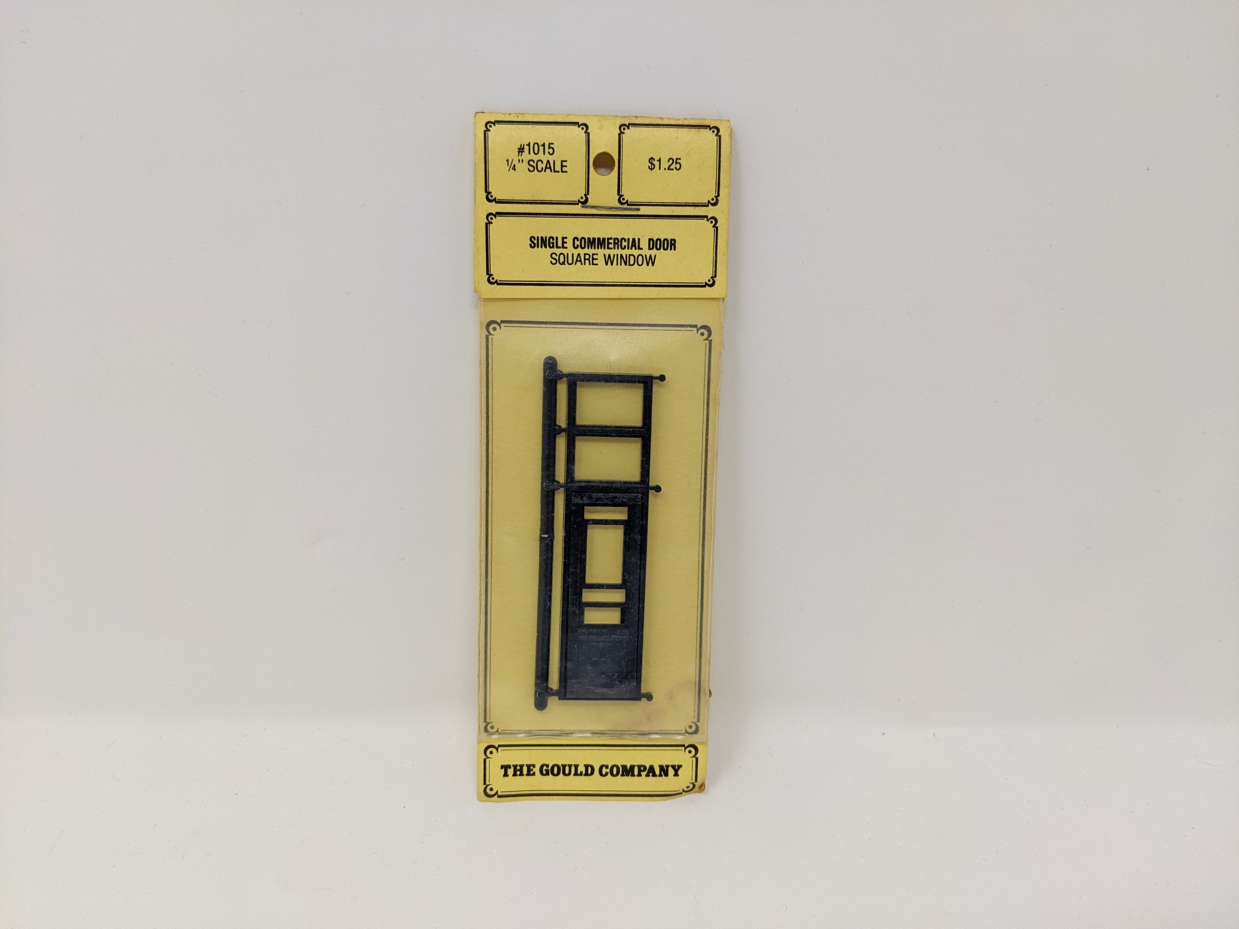 The Gould Company 1015 , 1/4'' Scale Single Commercial Door SQ Window, Detail Parts