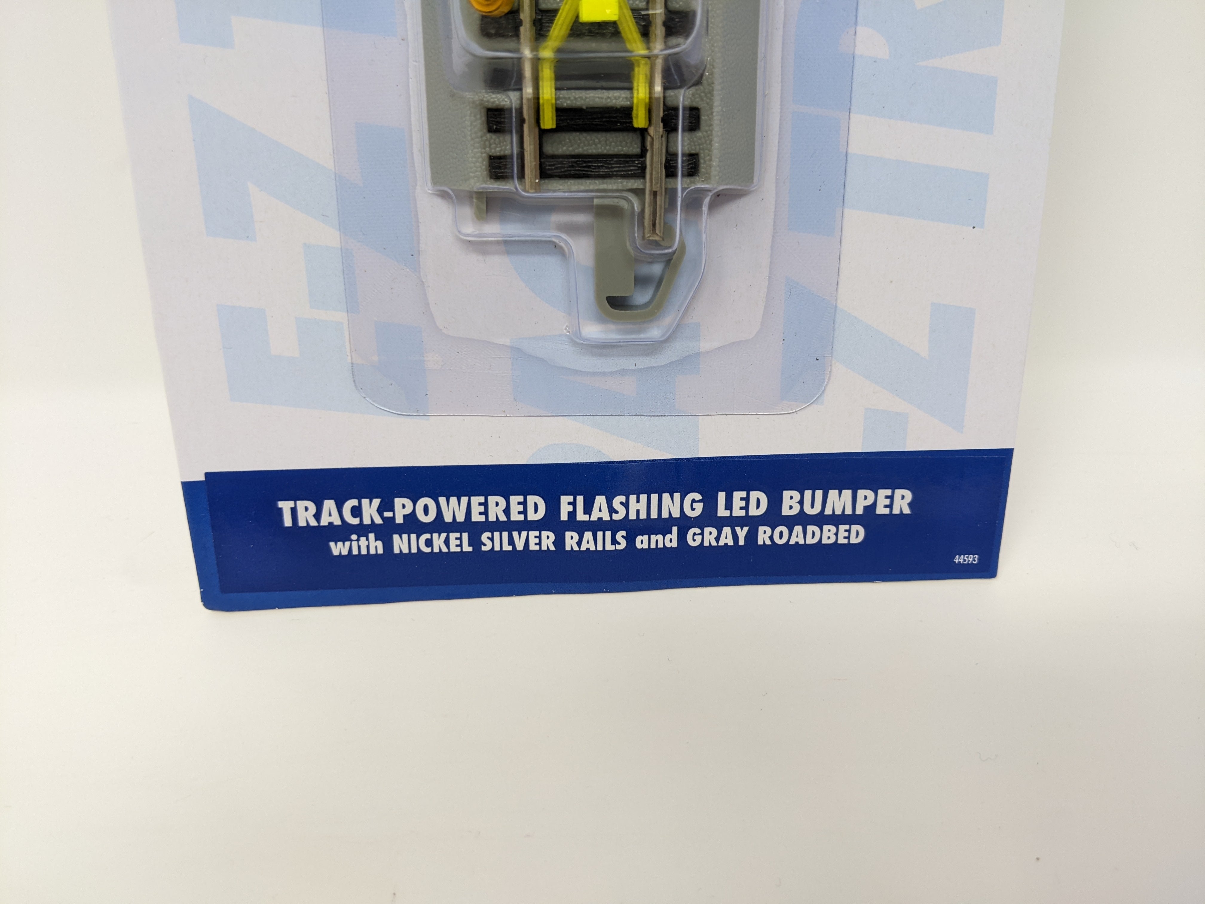 Bachmann 44593 HO Scale, Track-Powered Flashing LED Bumper, Nickel Silver E-Z Track
