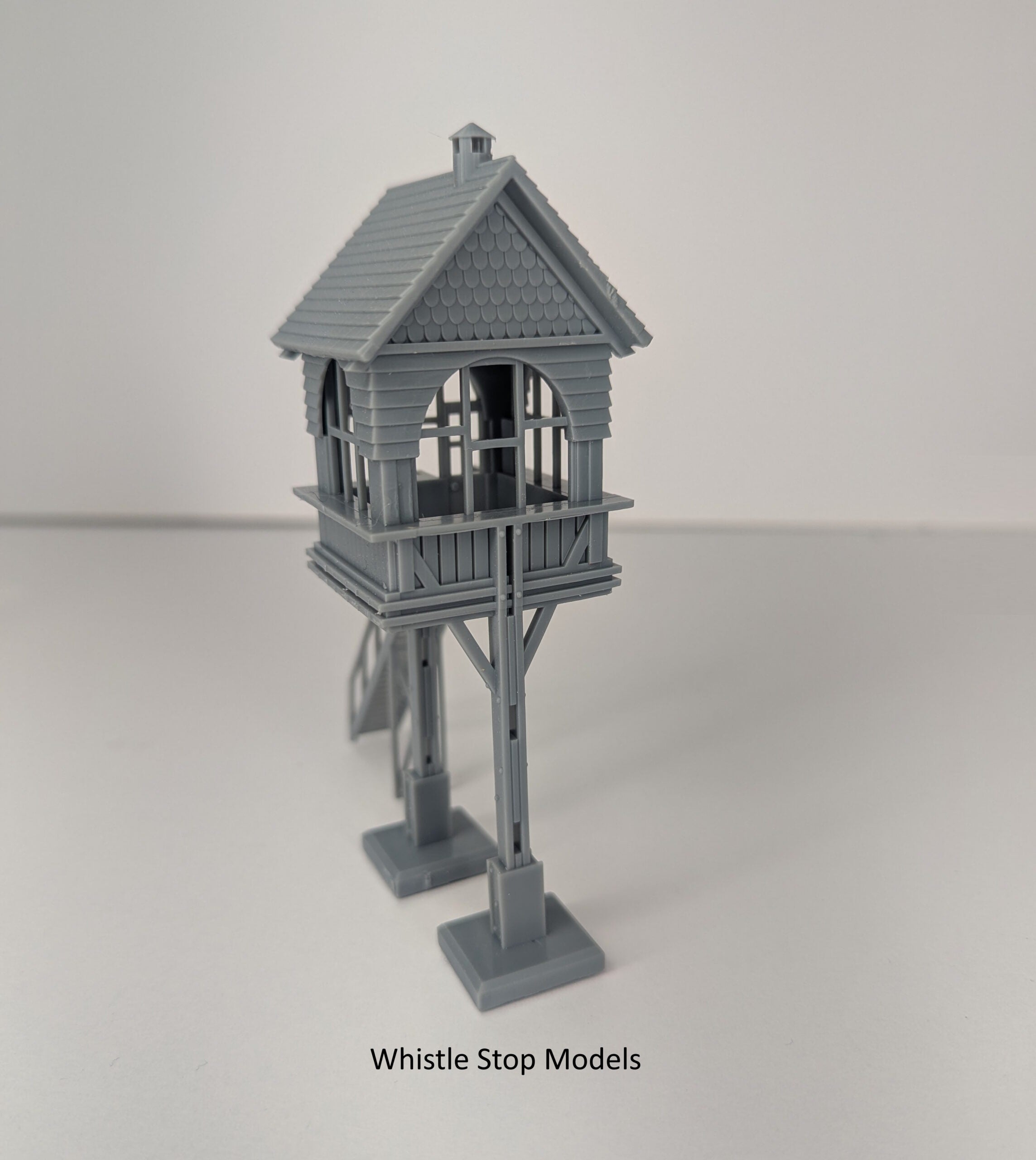 Whistle Stop Models HO7704 HO Scale Crossing Tower, Resin 3D Printed, Highly Detailed