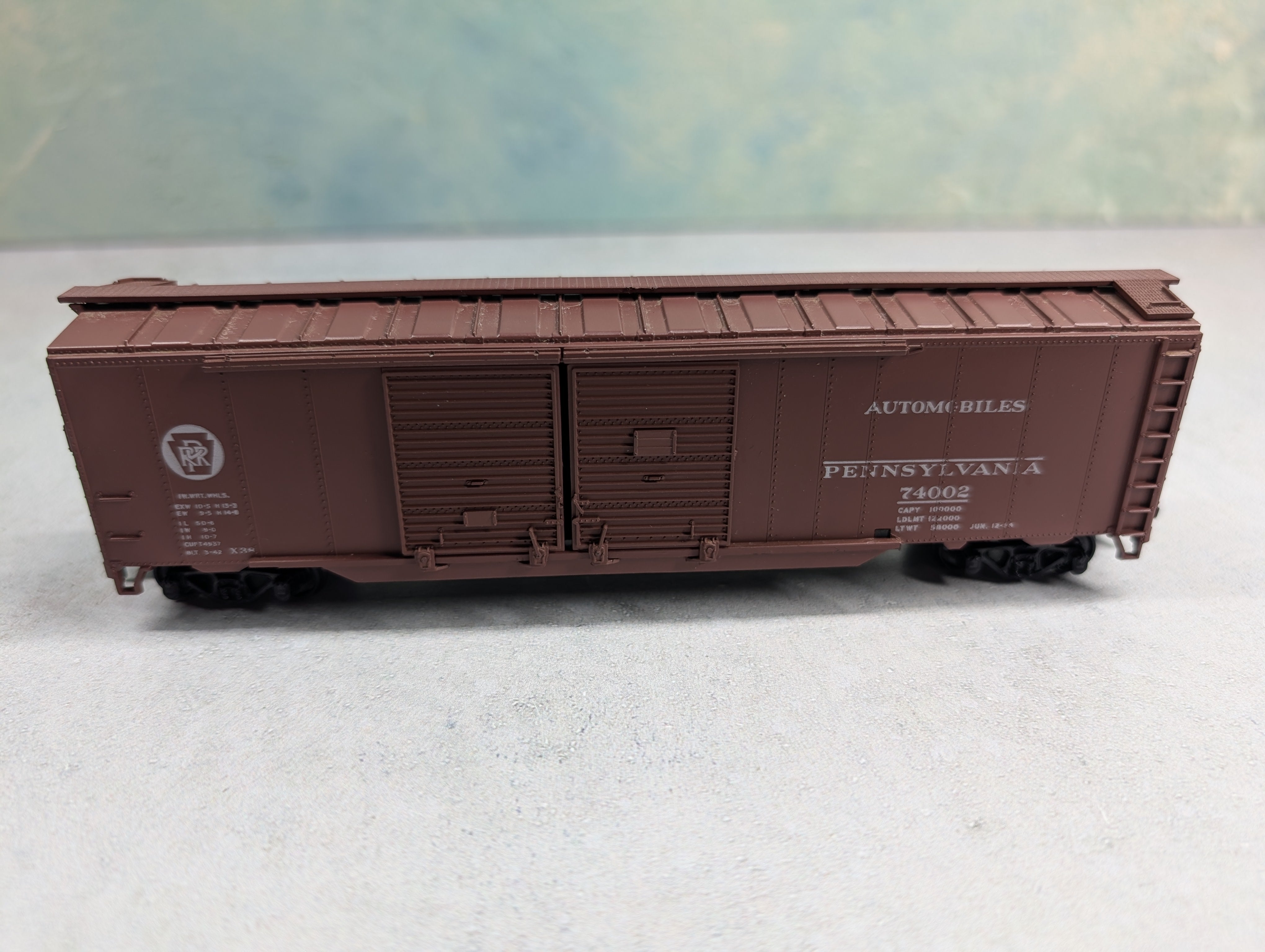 USED Athearn 5038 HO Scale 50' Auto Box Car Pennsylvania #74002