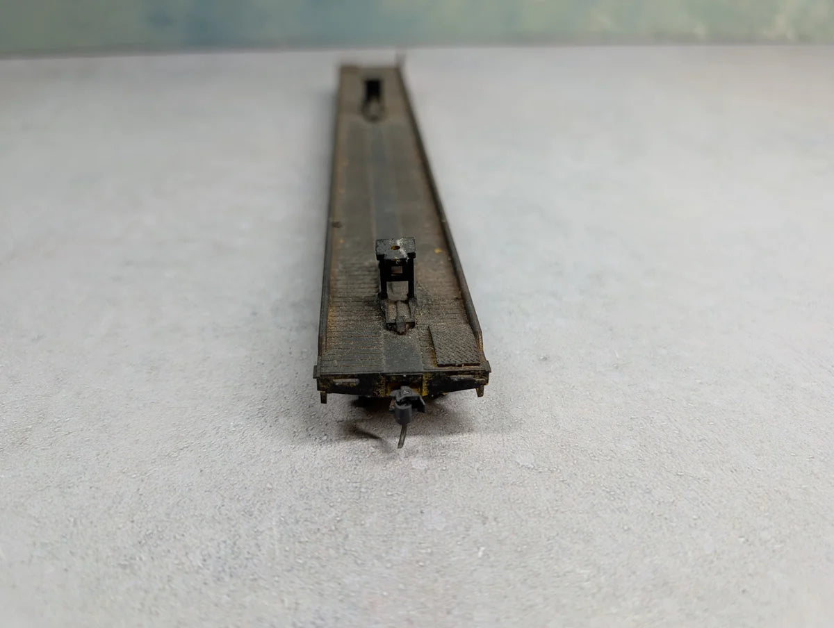 USED Walthers HO Scale Weathered 75' TOFC Flat Car Trailer Train TTX #470652