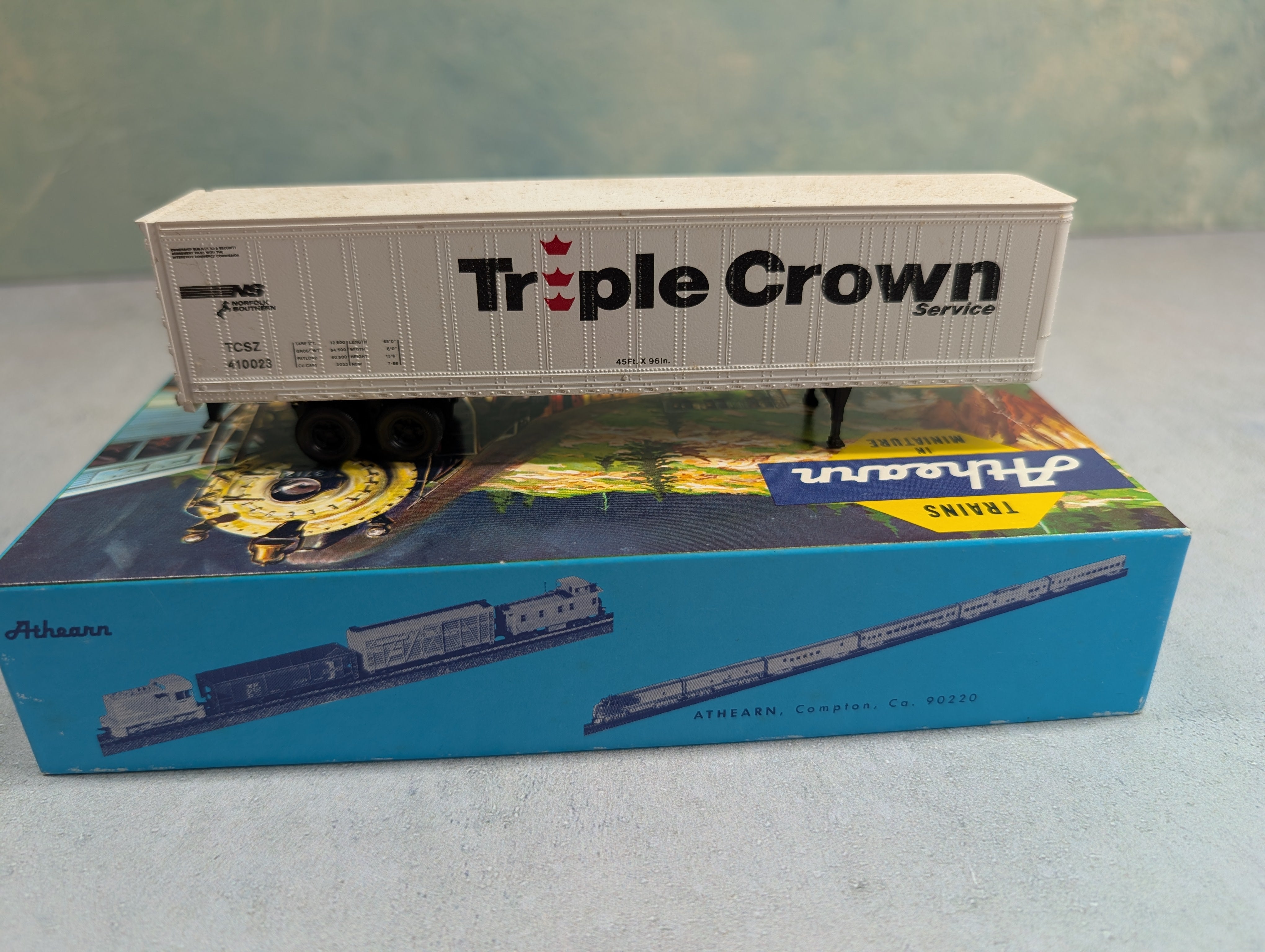 USED Athearn 5604 HO Scale 45' Piggyback Trailer Norfolk Southern TCSZ #410023 Triple Crown