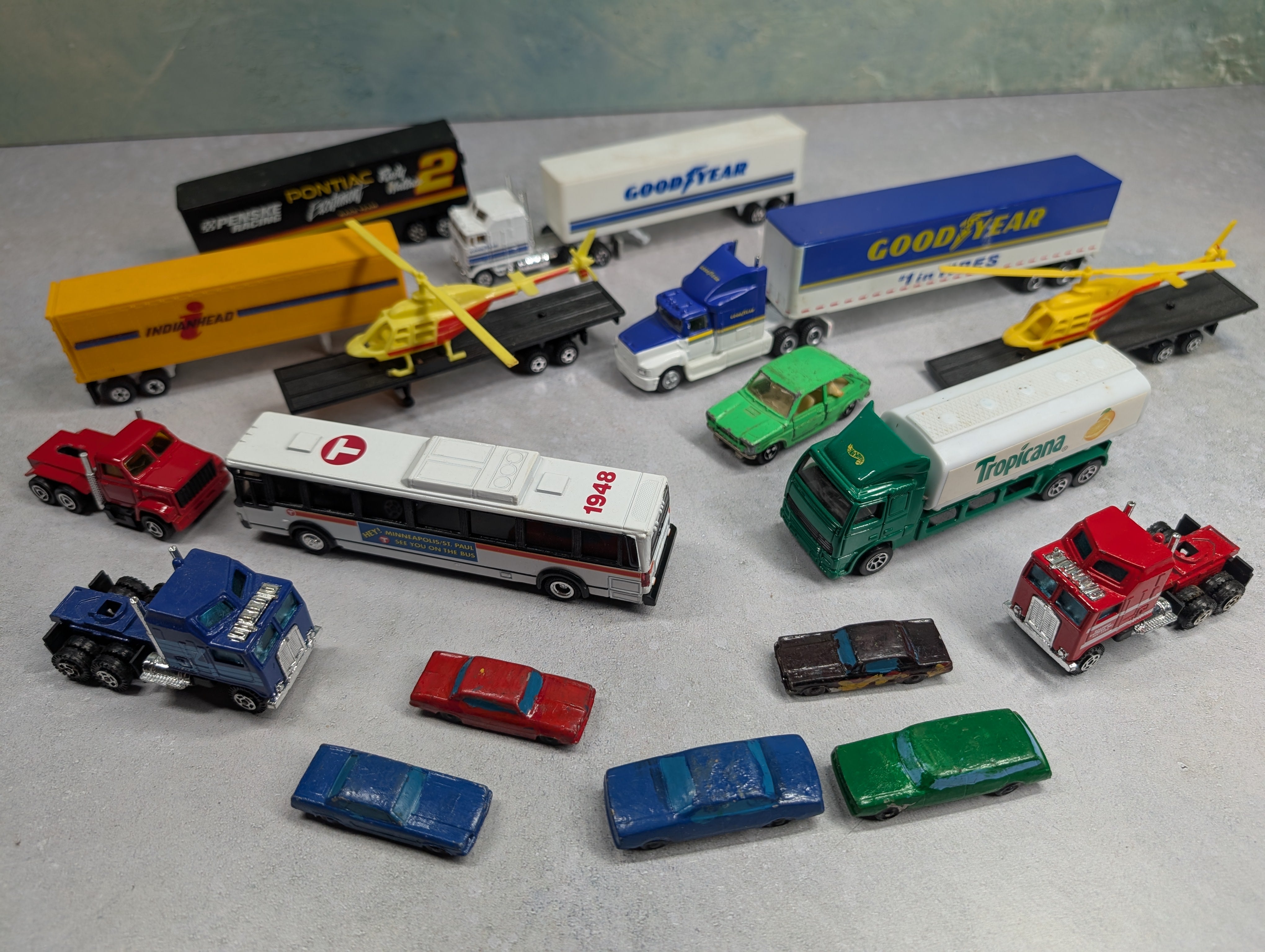 USED Lot of Vehicles Tropicana, GoodYear, Helicopter + more