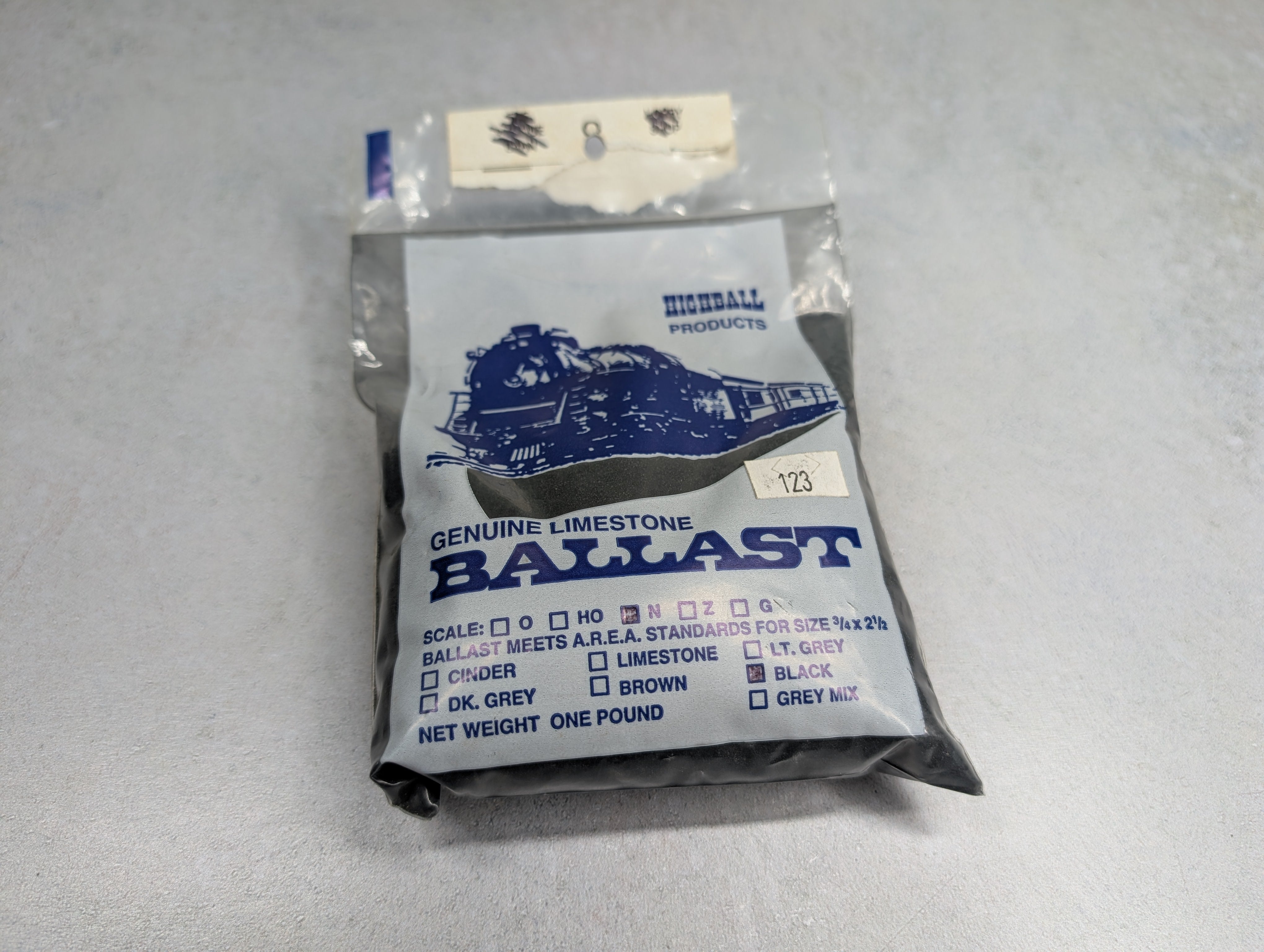 HighBall Products 123 MULTI Scale Black Ballast (1lb) Genuine Limestone