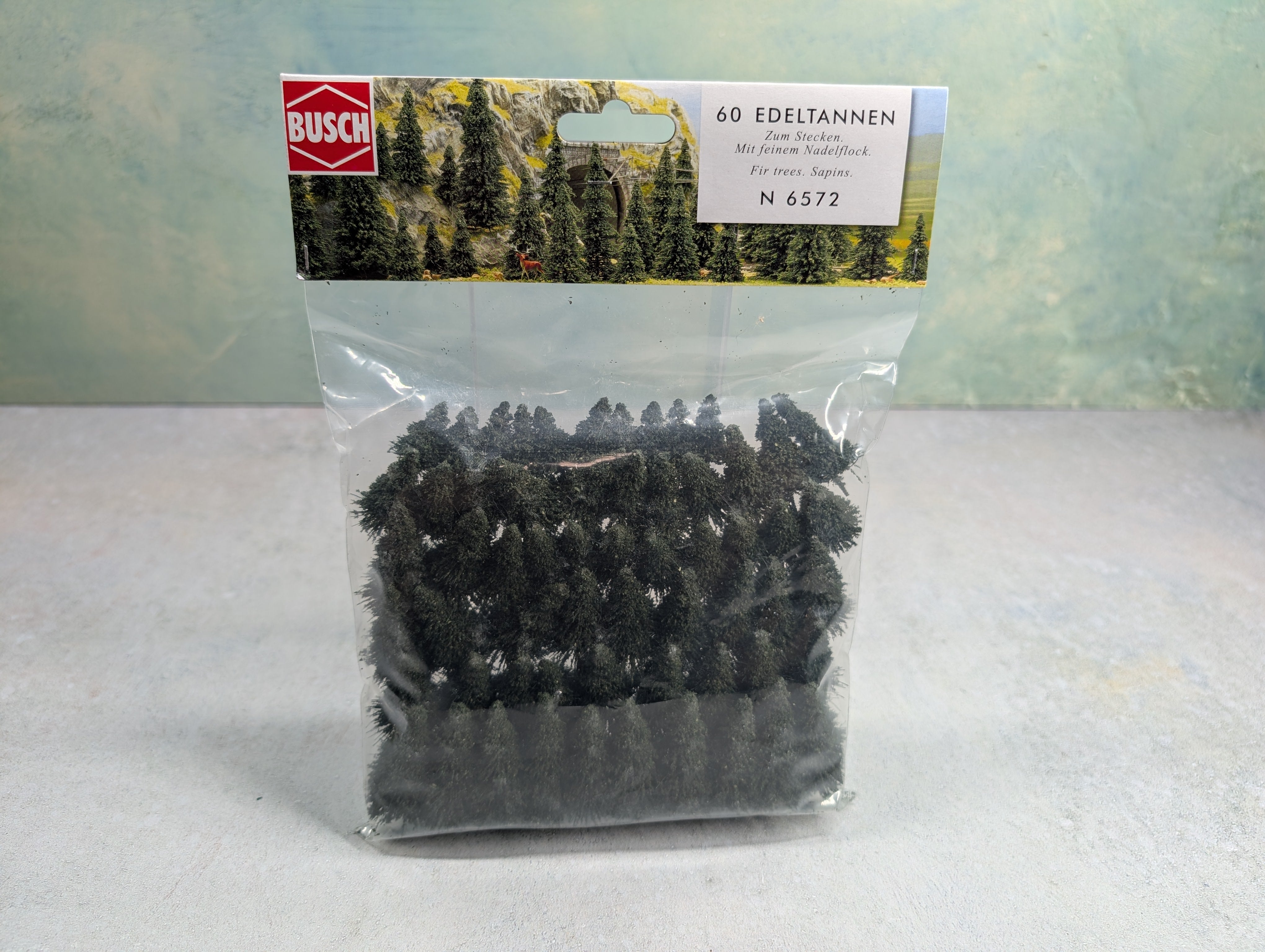 Busch 6572 N Scale Pine Trees 30-55mm (60 pcs)