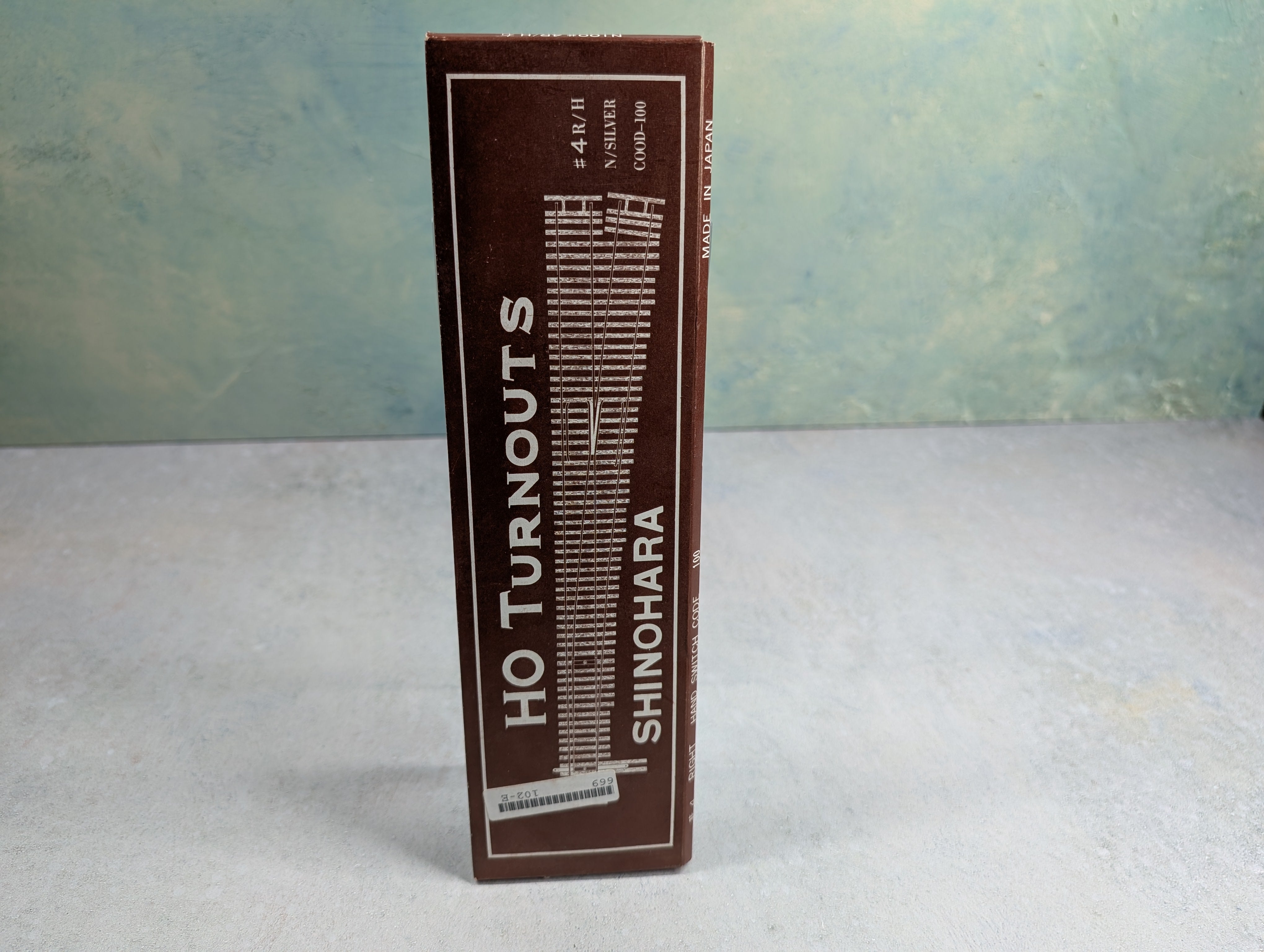 Shinohara HO Scale #4 Right Hand Turnout Nickel Silver Code 100