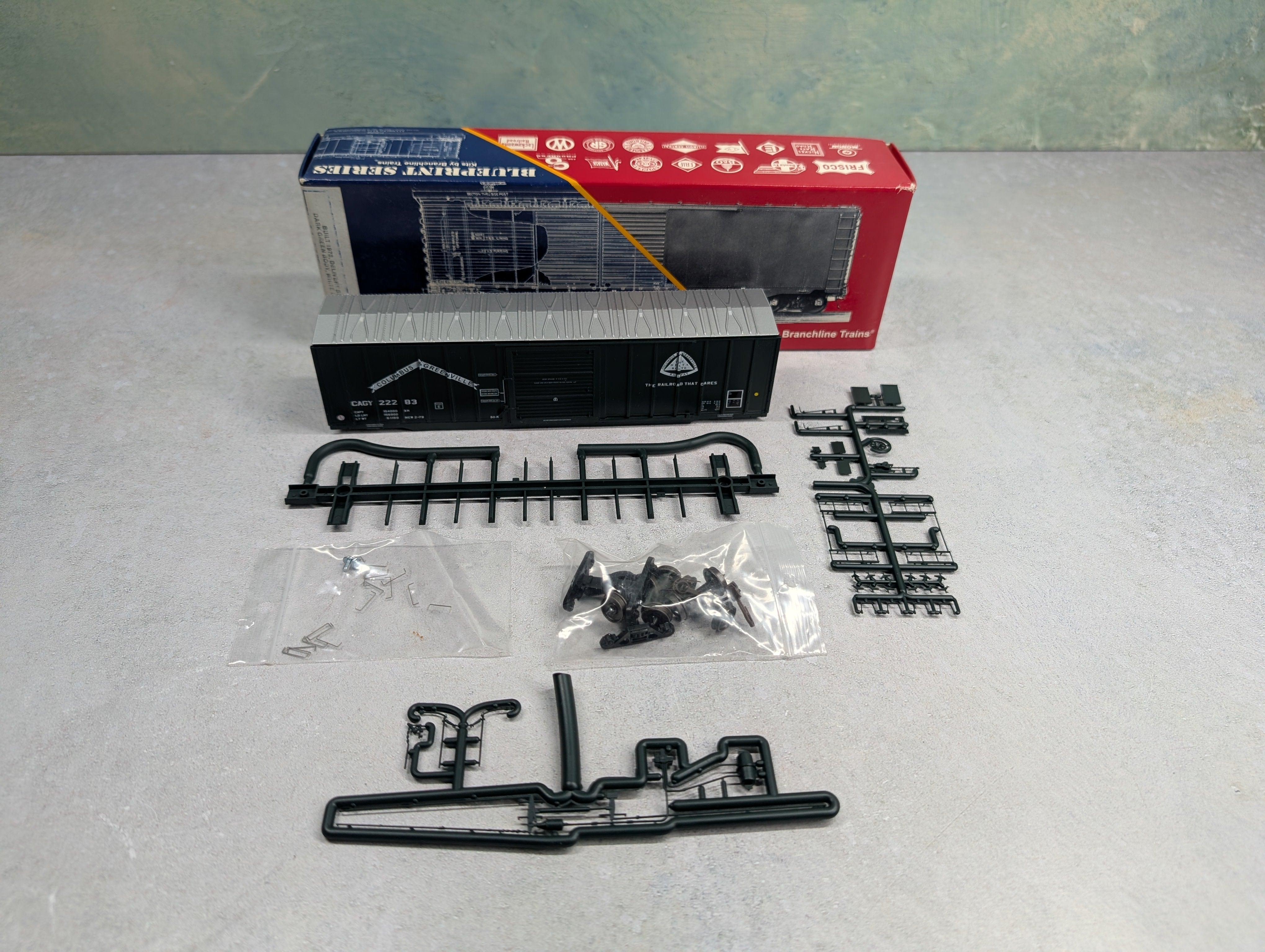 USED Branchline 2108 HO Scale 50' Berwick Box Car Columbus and Greenville Railway CAGY #22283 KIT