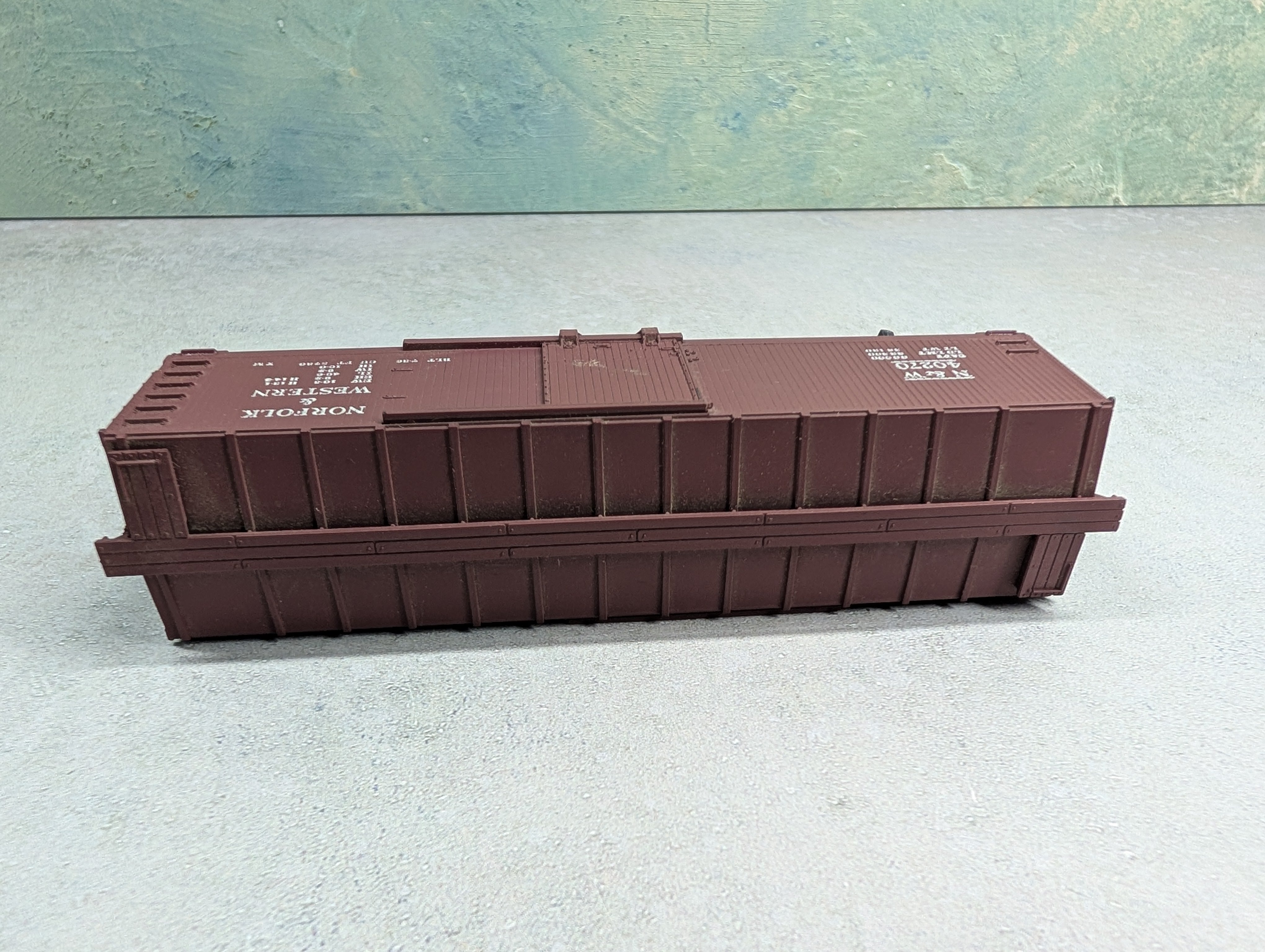 USED TRAIN MINIATURE HO Scale 40' Wooden Box Car Norfolk & Western N&W #40270