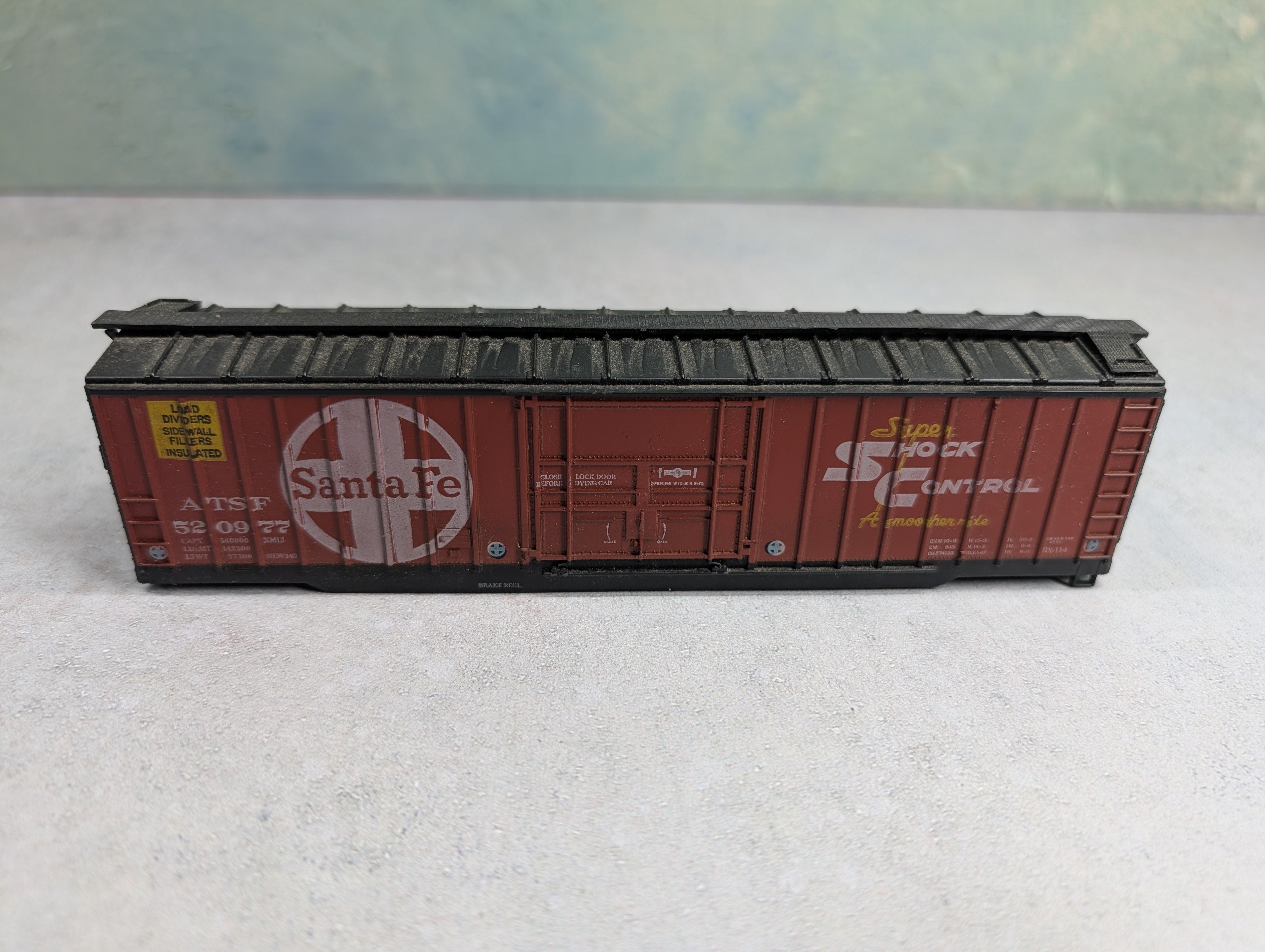 USED Athearn HO Scale 50' Box Car Santa Fe ATSF #520977