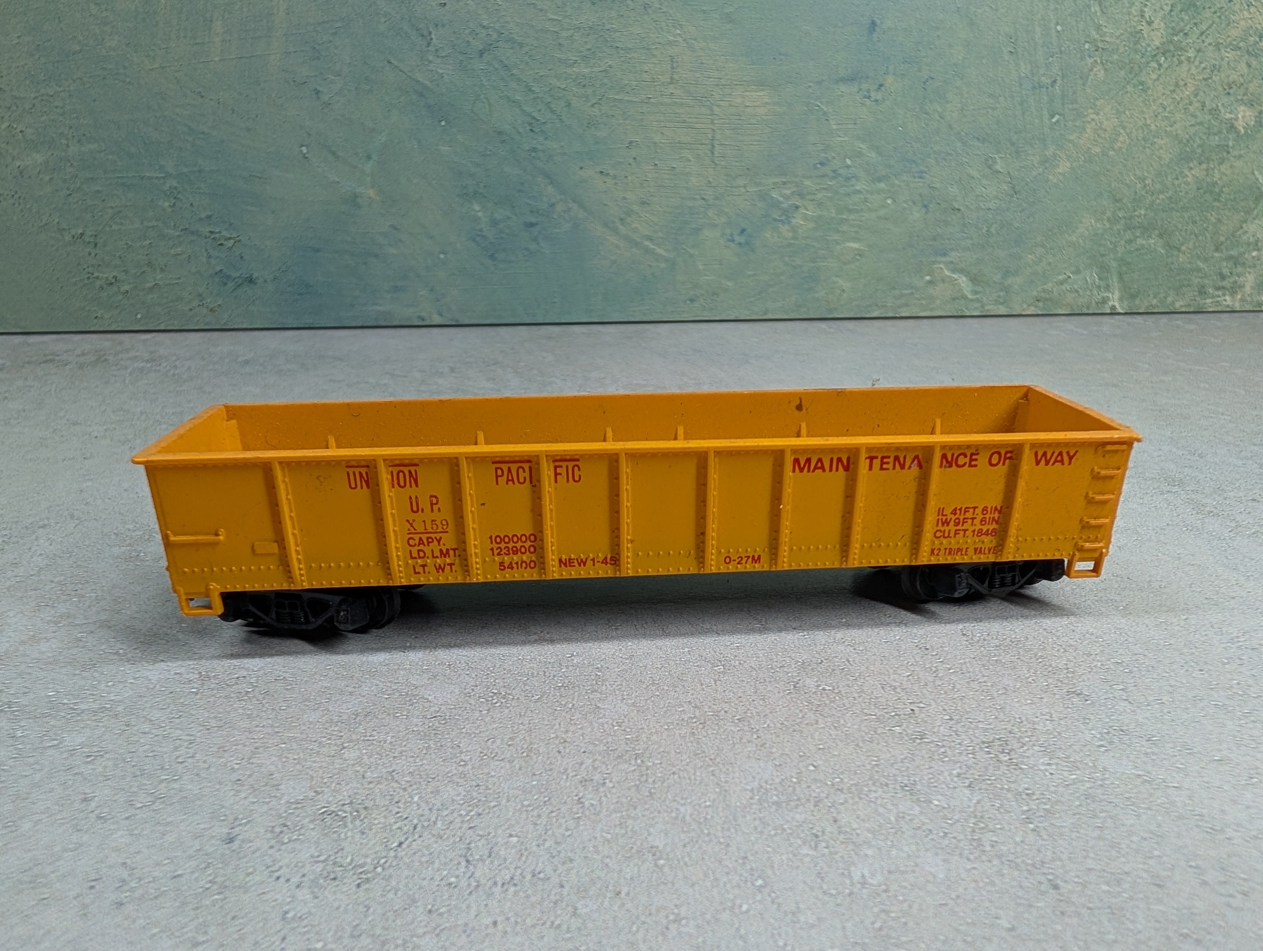 USED Tyco HO Scale 40' Gondola Union Pacific UP #X159