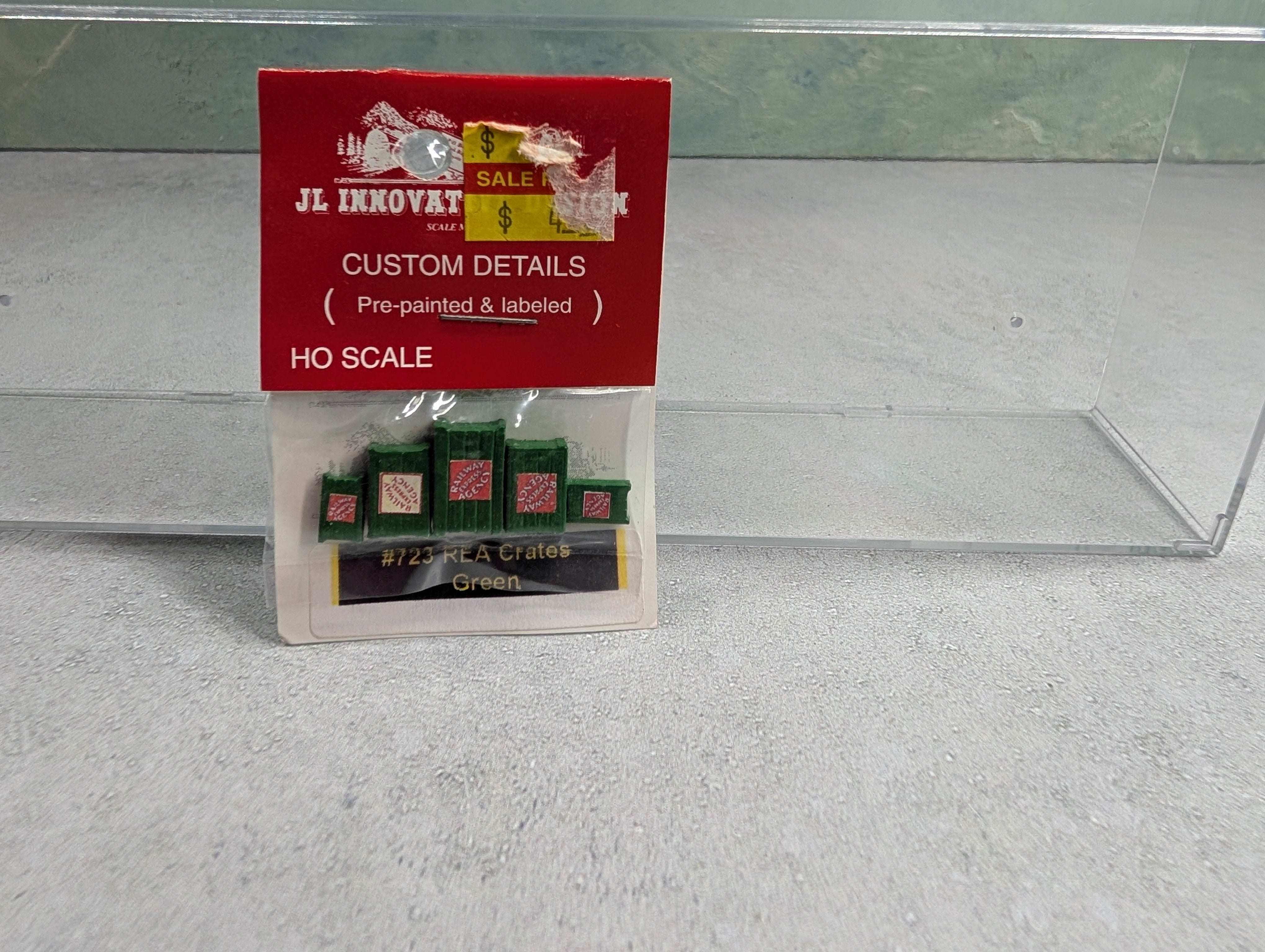 JL Innovative 723 HO Scale REA Crates Green (5 pcs)