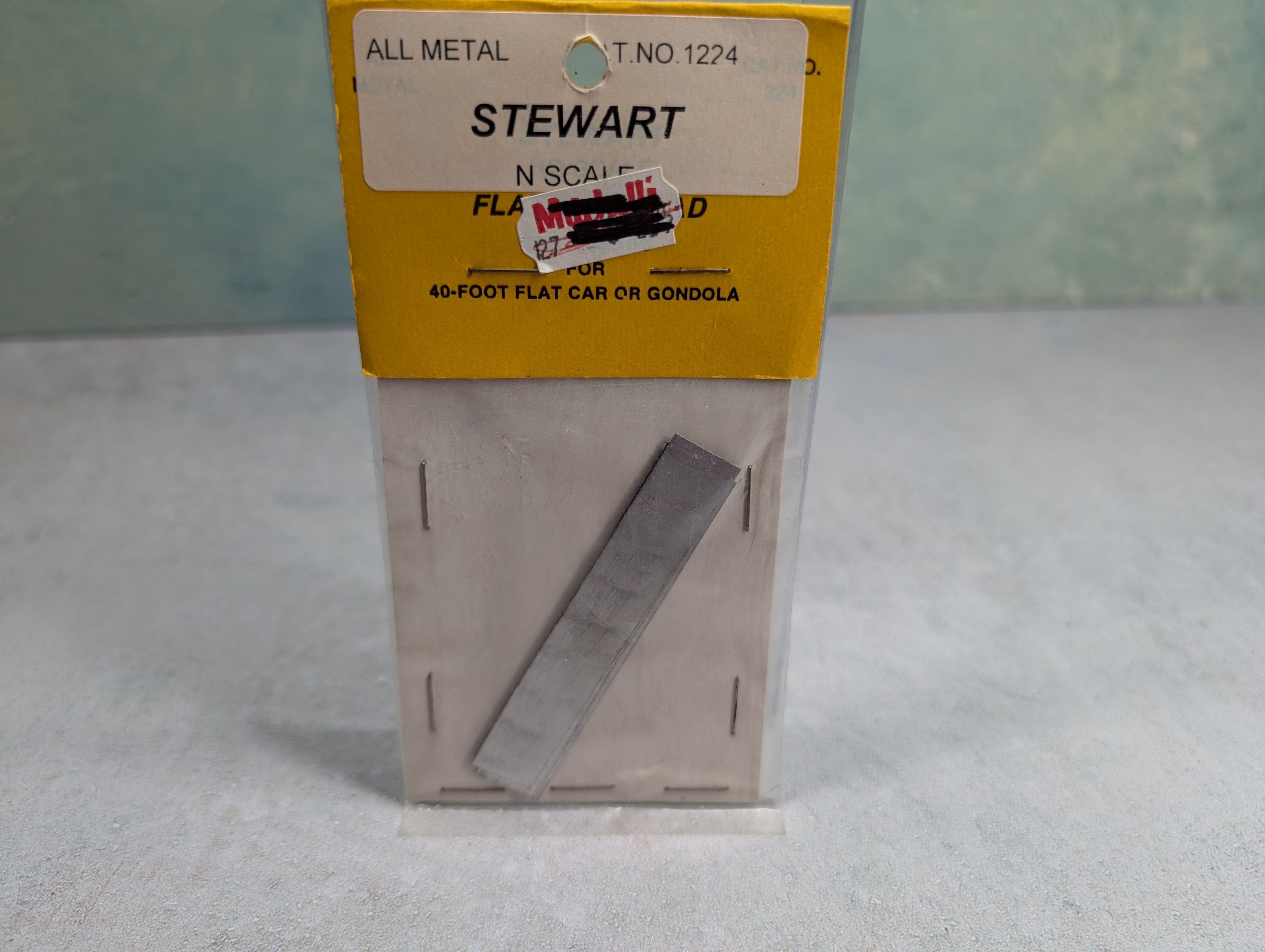 Stewart 1224 N Scale Steel Slab Loads for 40' Flat Car or Gondola (4 pcs)