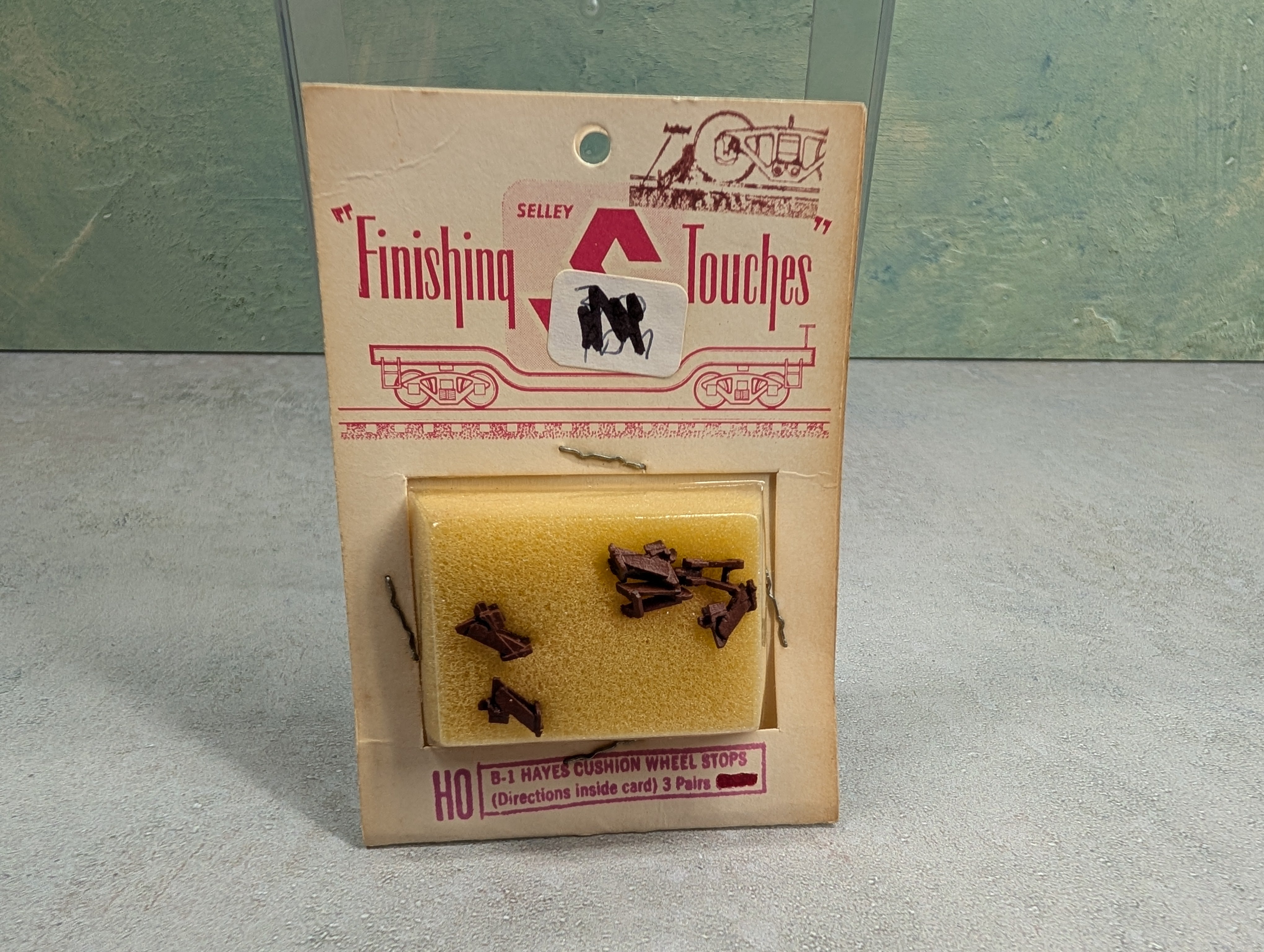 Selley HO Scale B-1 Hayes Cushion Wheel Stops Finishing Touches (3 Pairs pcs)