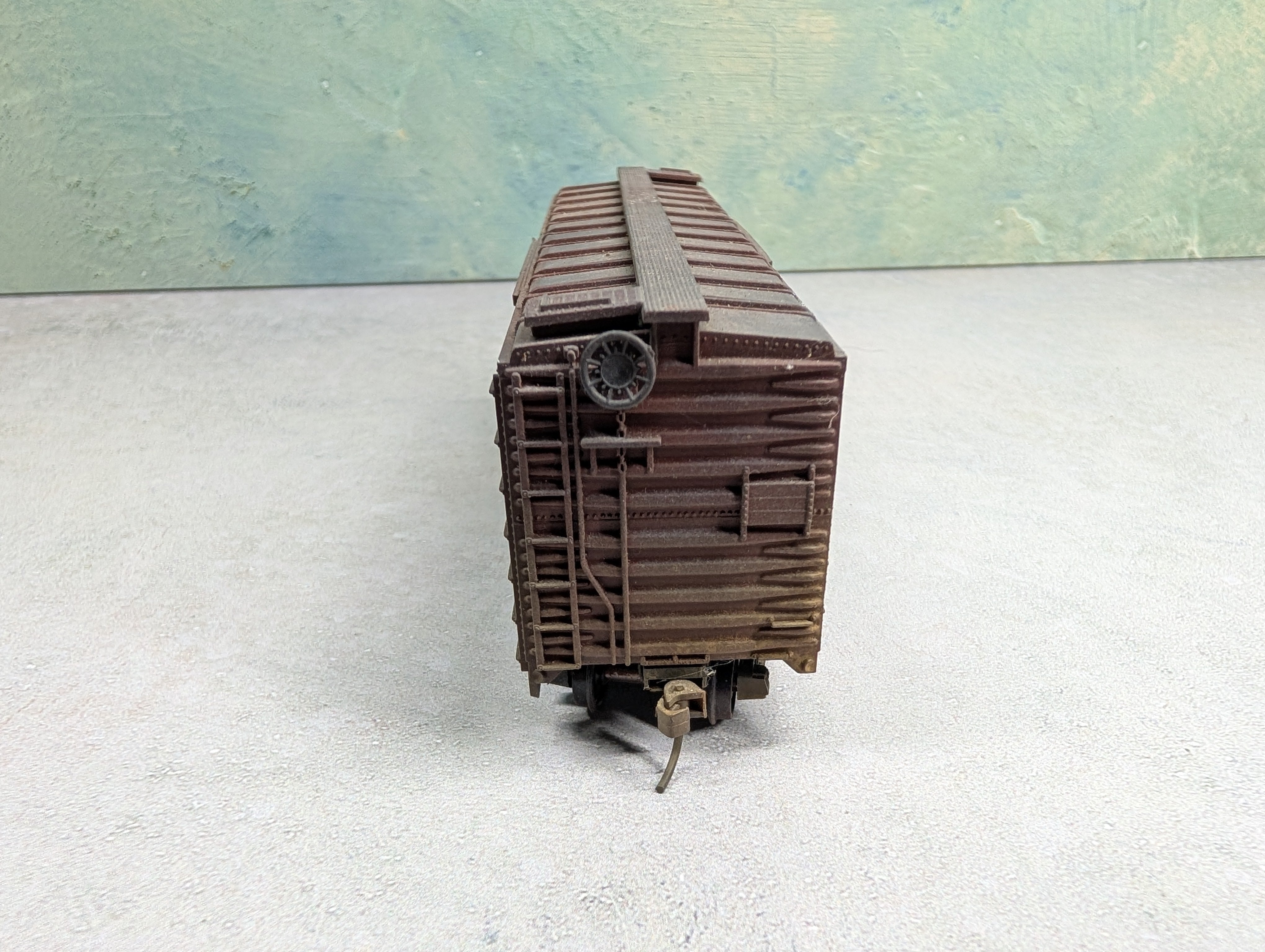 USED Athearn HO Scale 40' Box Car Erie Lackawanna EL #84495 Weathered