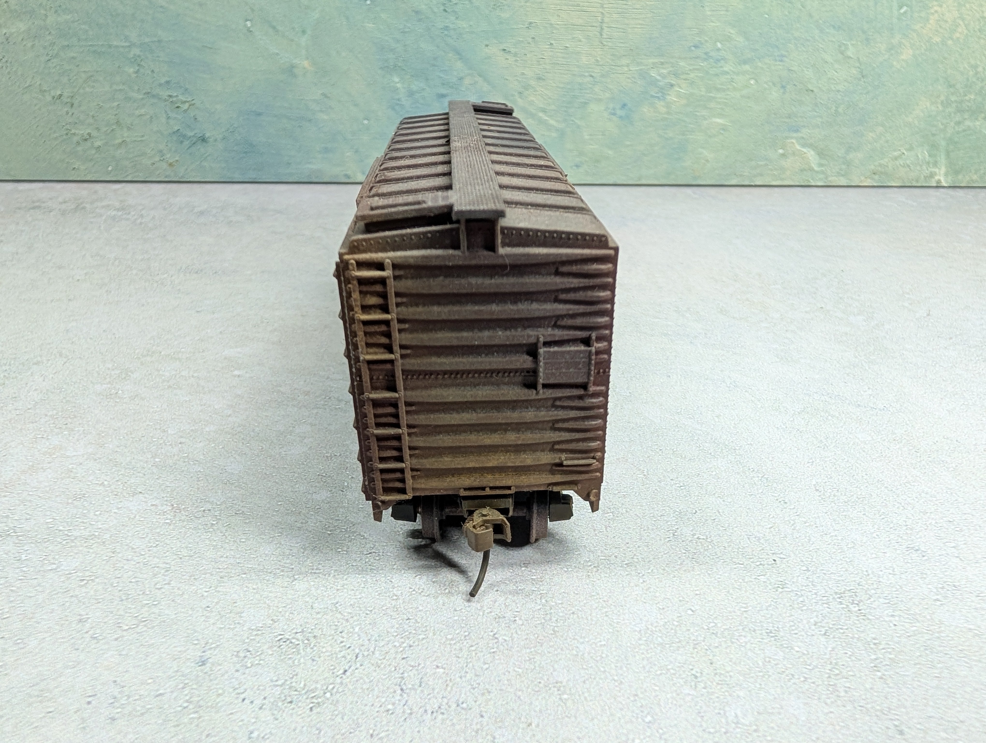 USED Athearn HO Scale 40' Box Car Erie Lackawanna EL #84495 Weathered