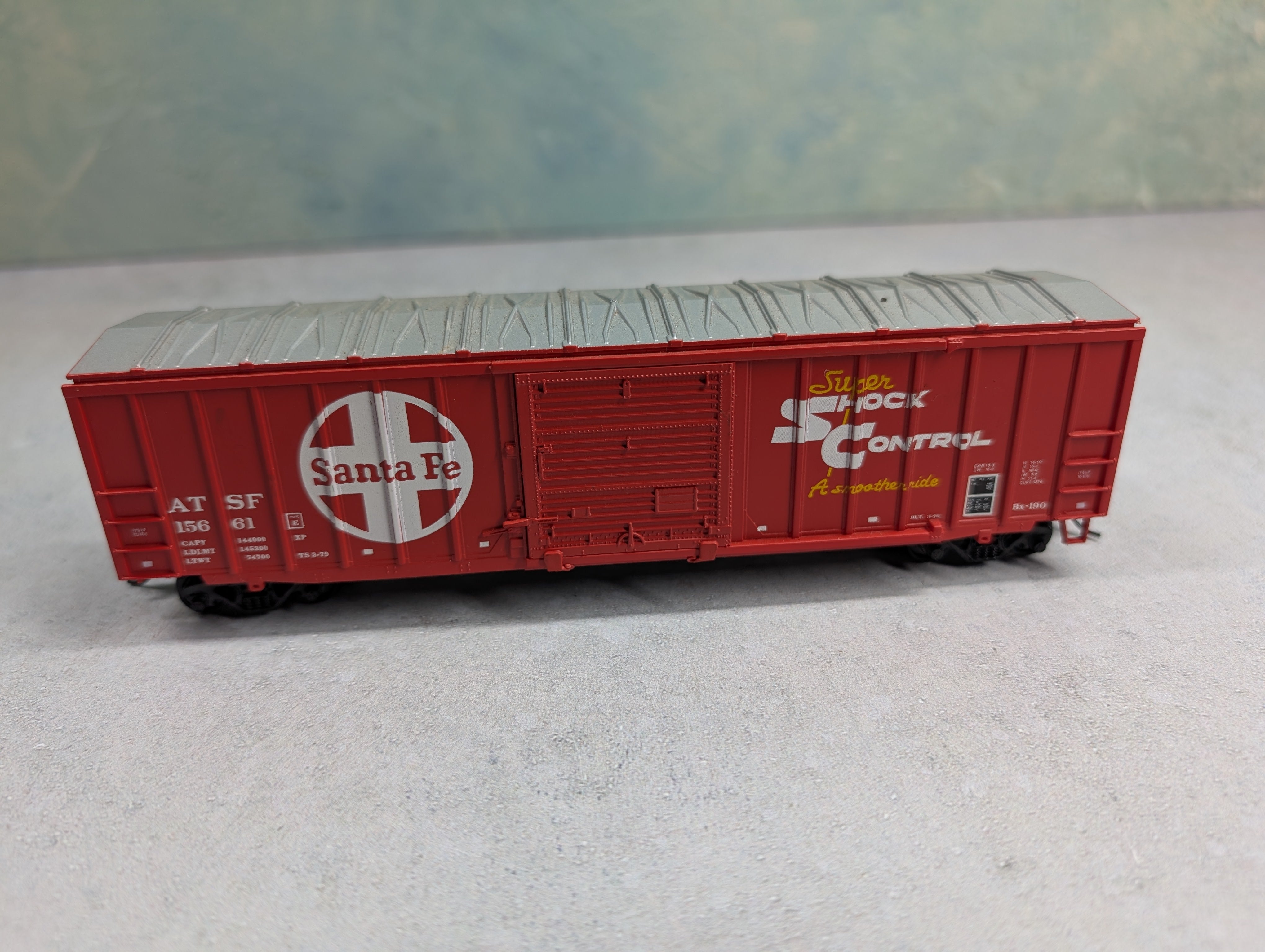 USED Athearn HO Scale 50' OB Box Car Santa Fe ATSF #15661