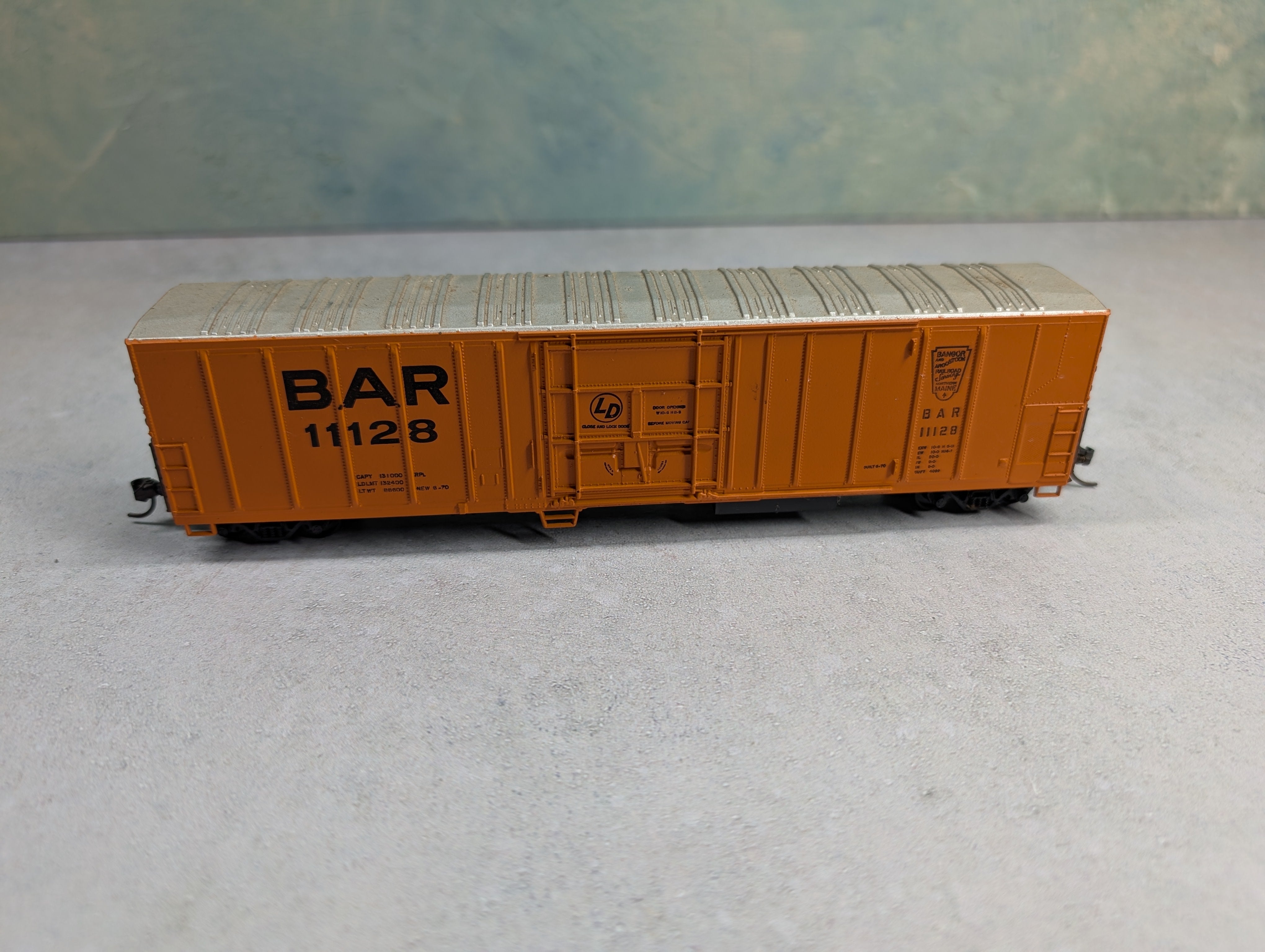 USED Athearn HO Scale 57' Mech Reefer Bangor and Aroostook BAR #11128