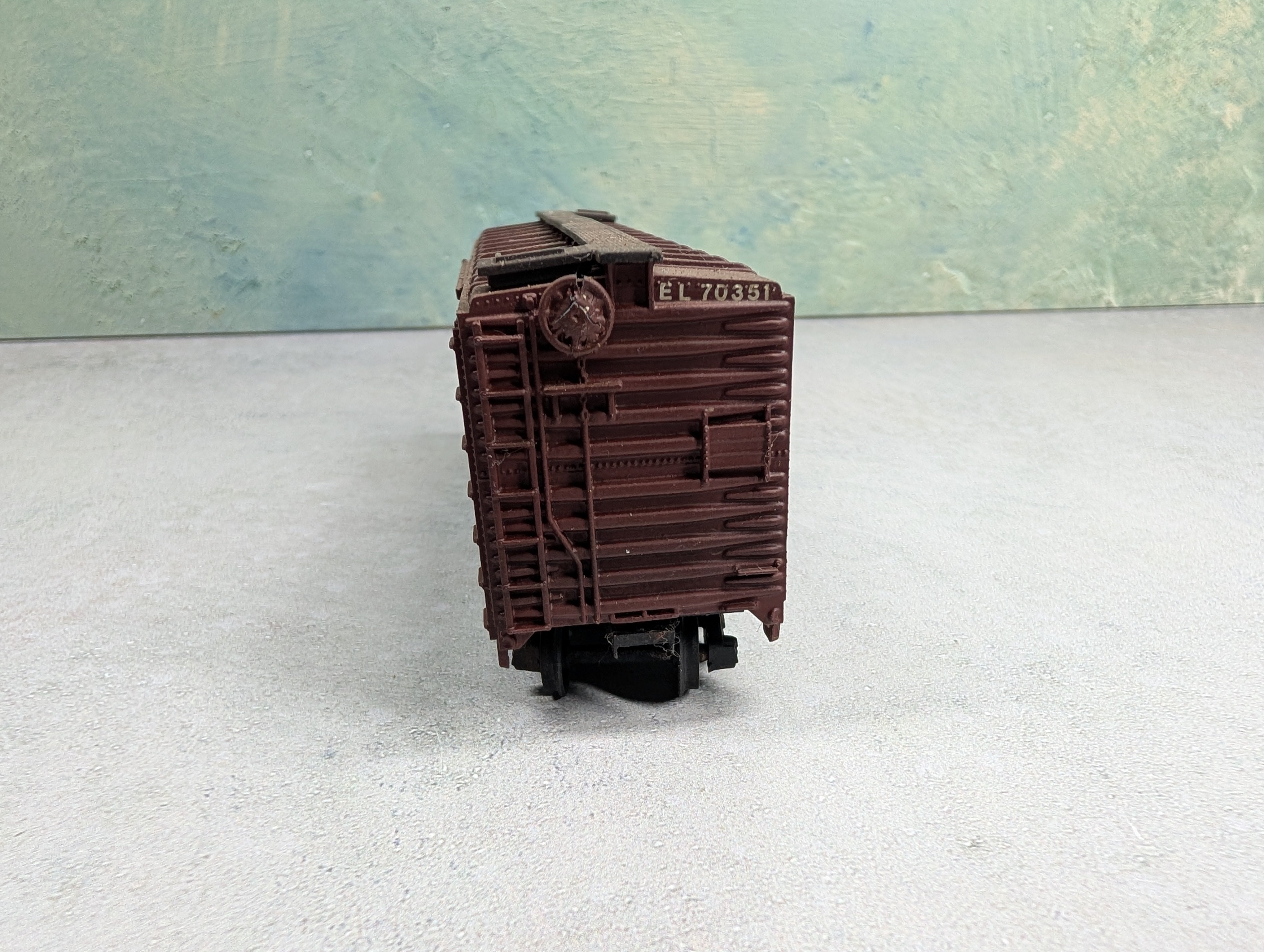 USED Athearn HO Scale 40' Box Car Erie Lackawanna EL #70351 Custom Decals